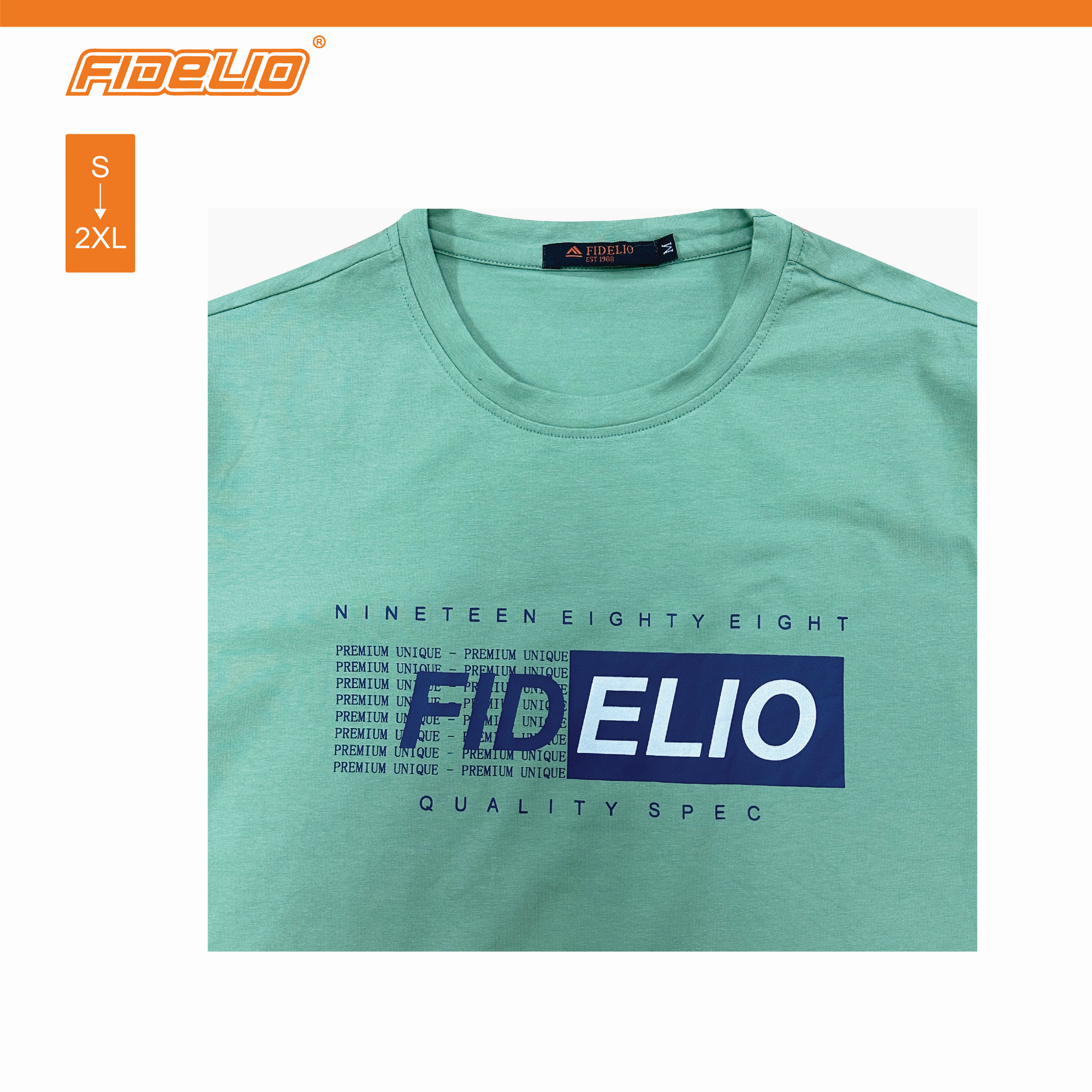 Fidelio Premium Unique Printed Tees - Green