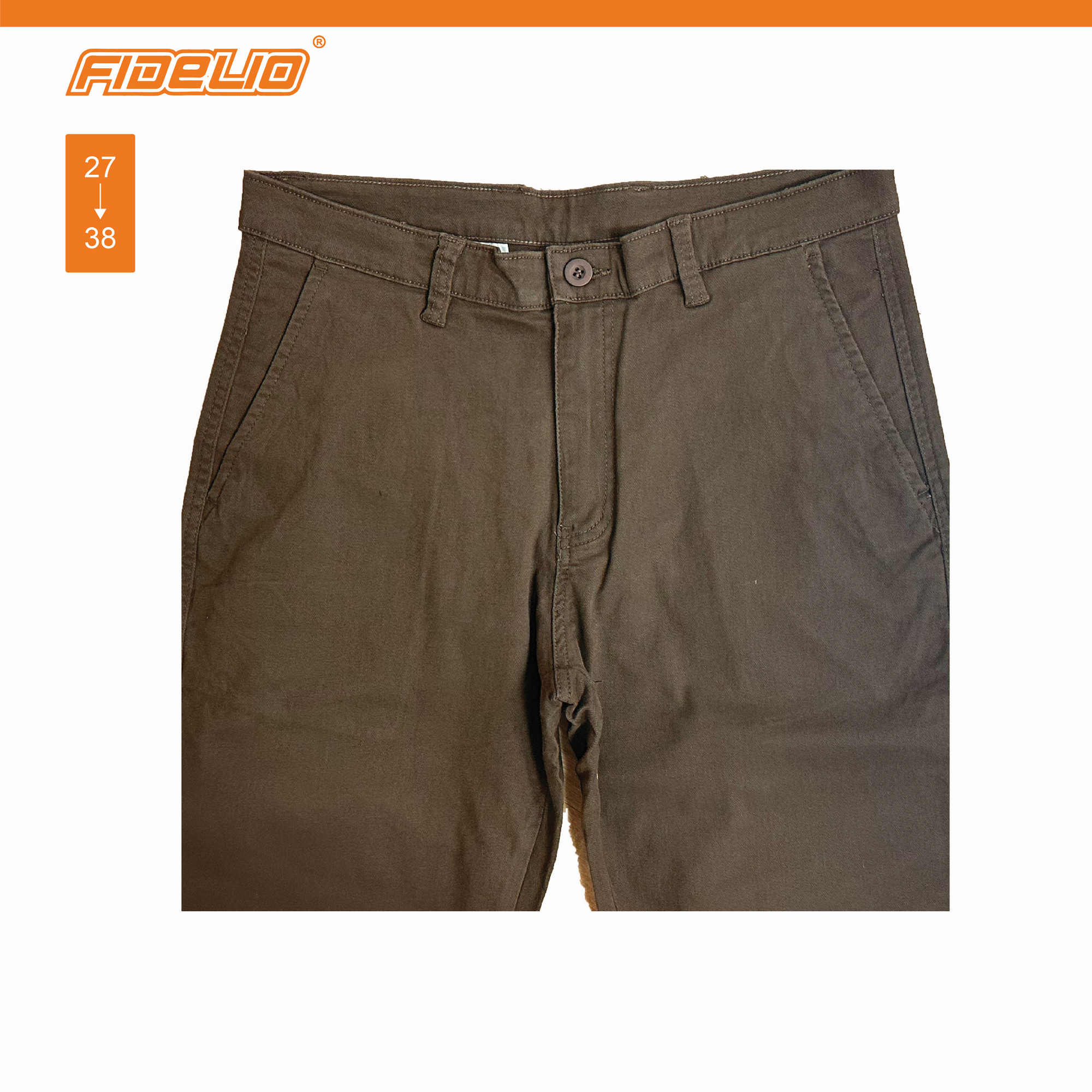 Fidelio Stretch Slim Fit Chinos - Brown