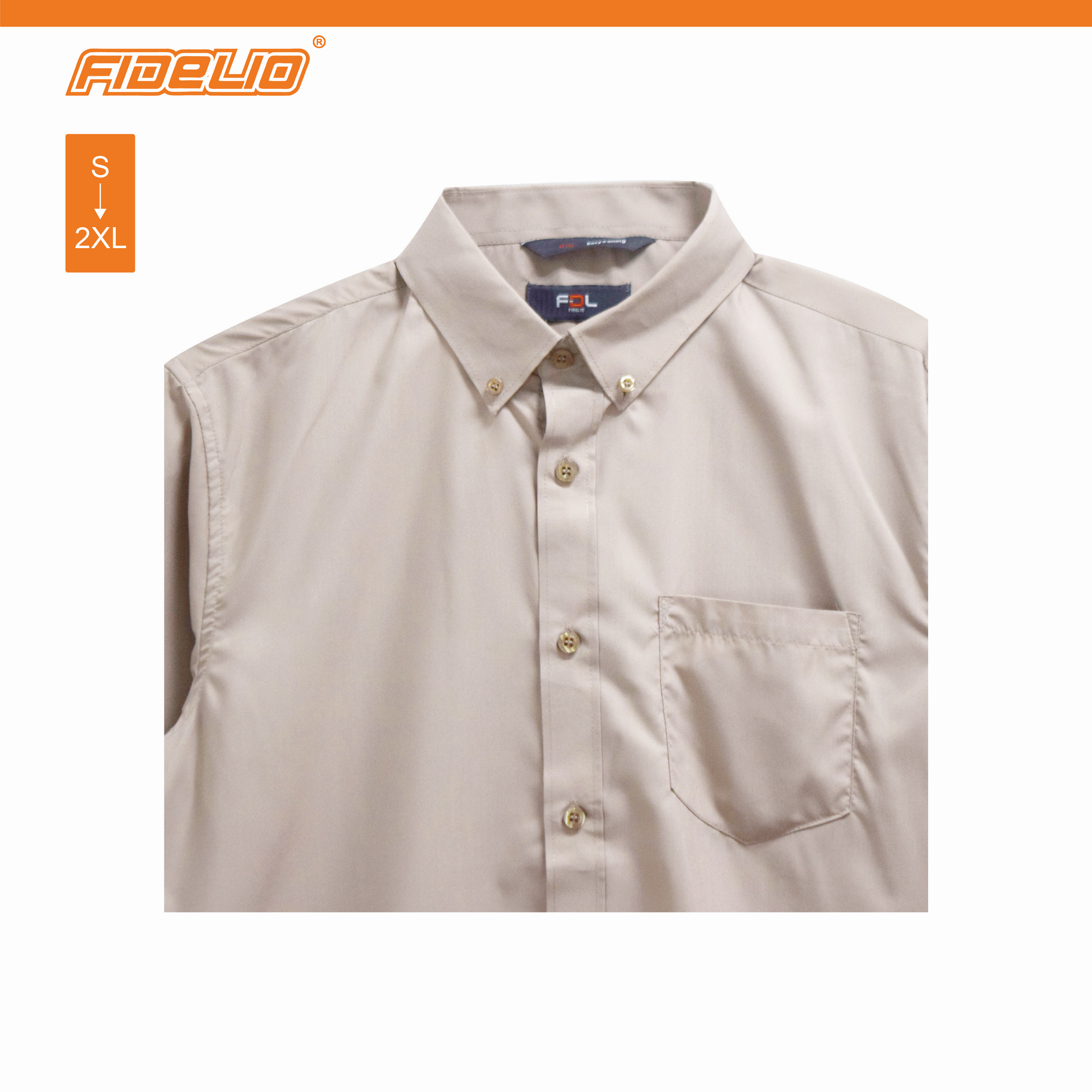 FDL Premium Business Shirts - Light Brown