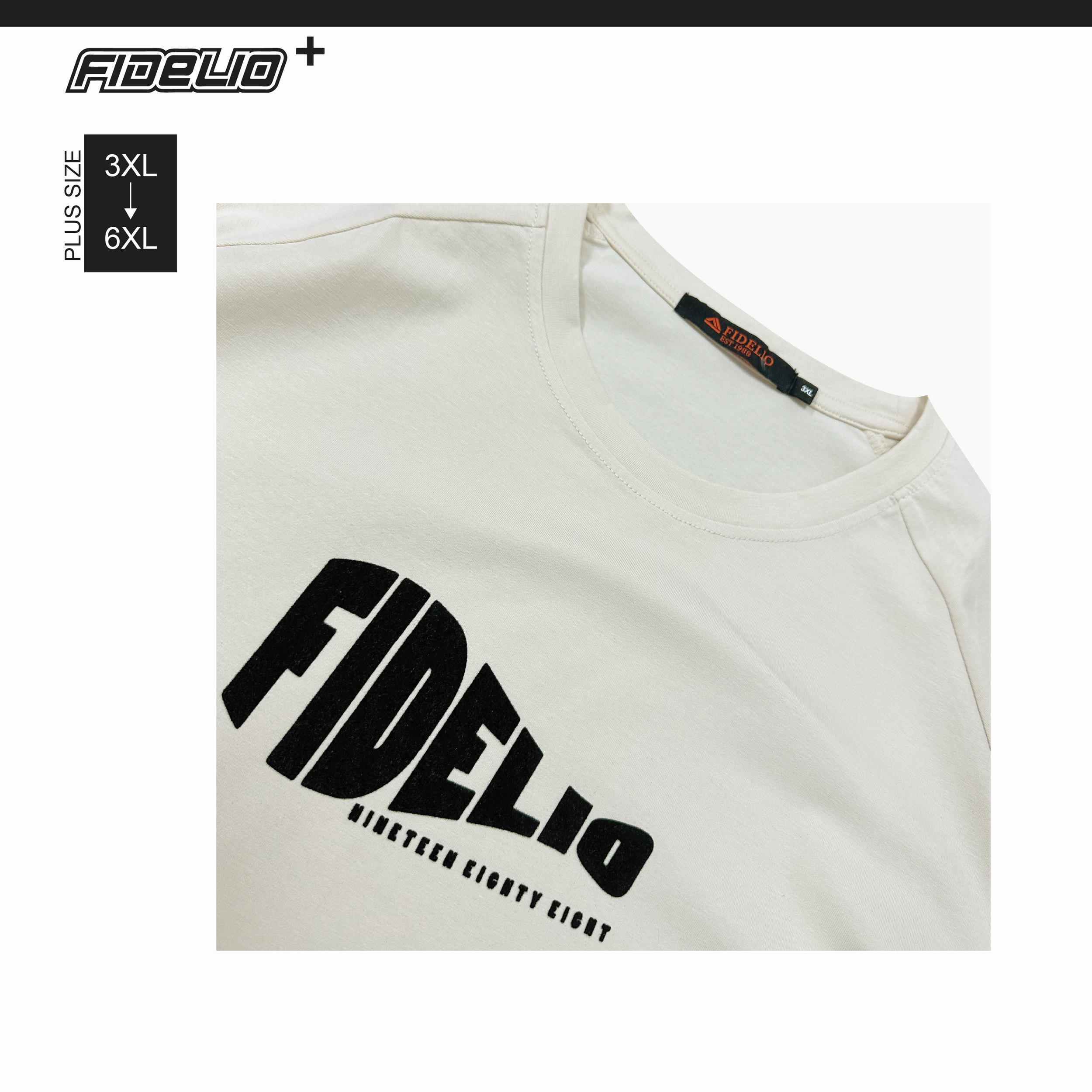 Fidelio Plus Size FIDELIO 1988 Printed Tees - Beige