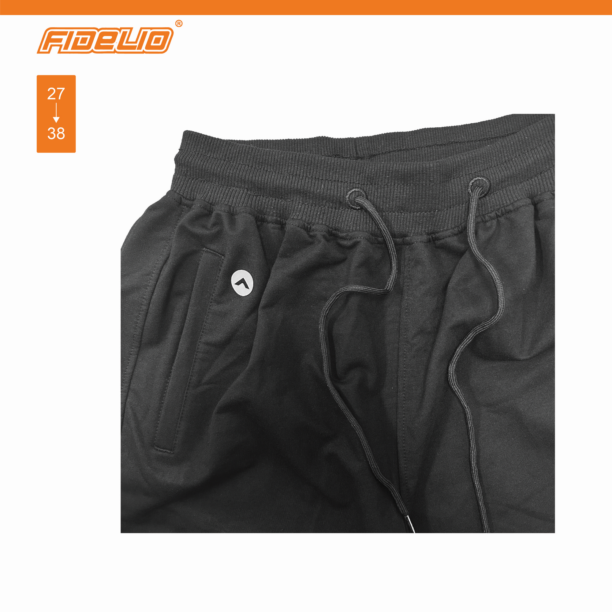 FIT IN Drawstring Shorts -Black