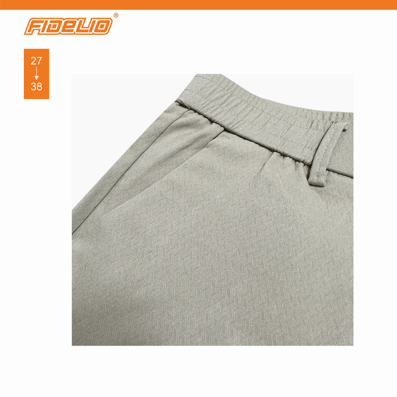 Fidelio Buttoned Cropped Pants -Khaki