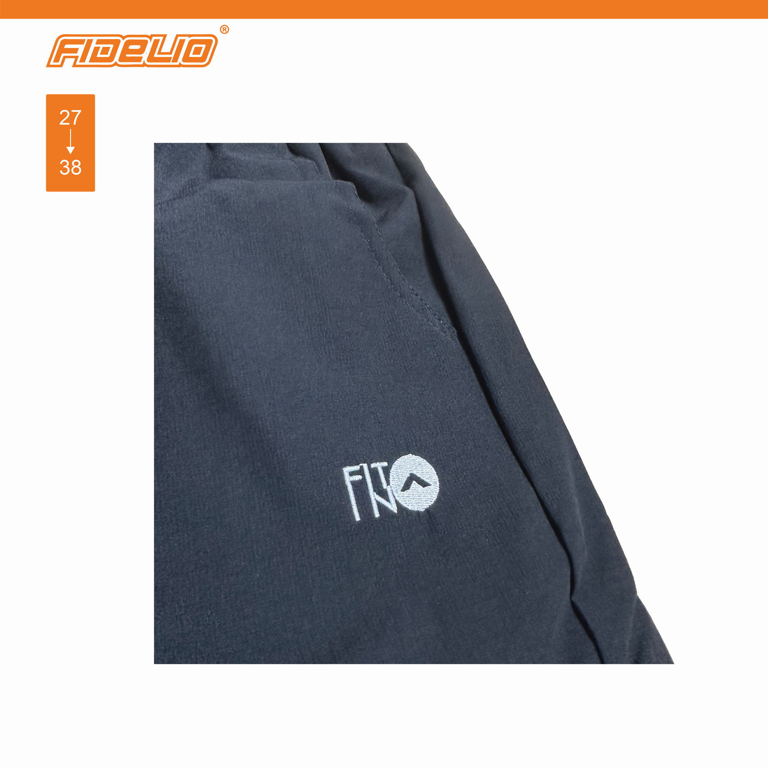 FIT IN Active Multi-Pocket Sweat Pants -Black