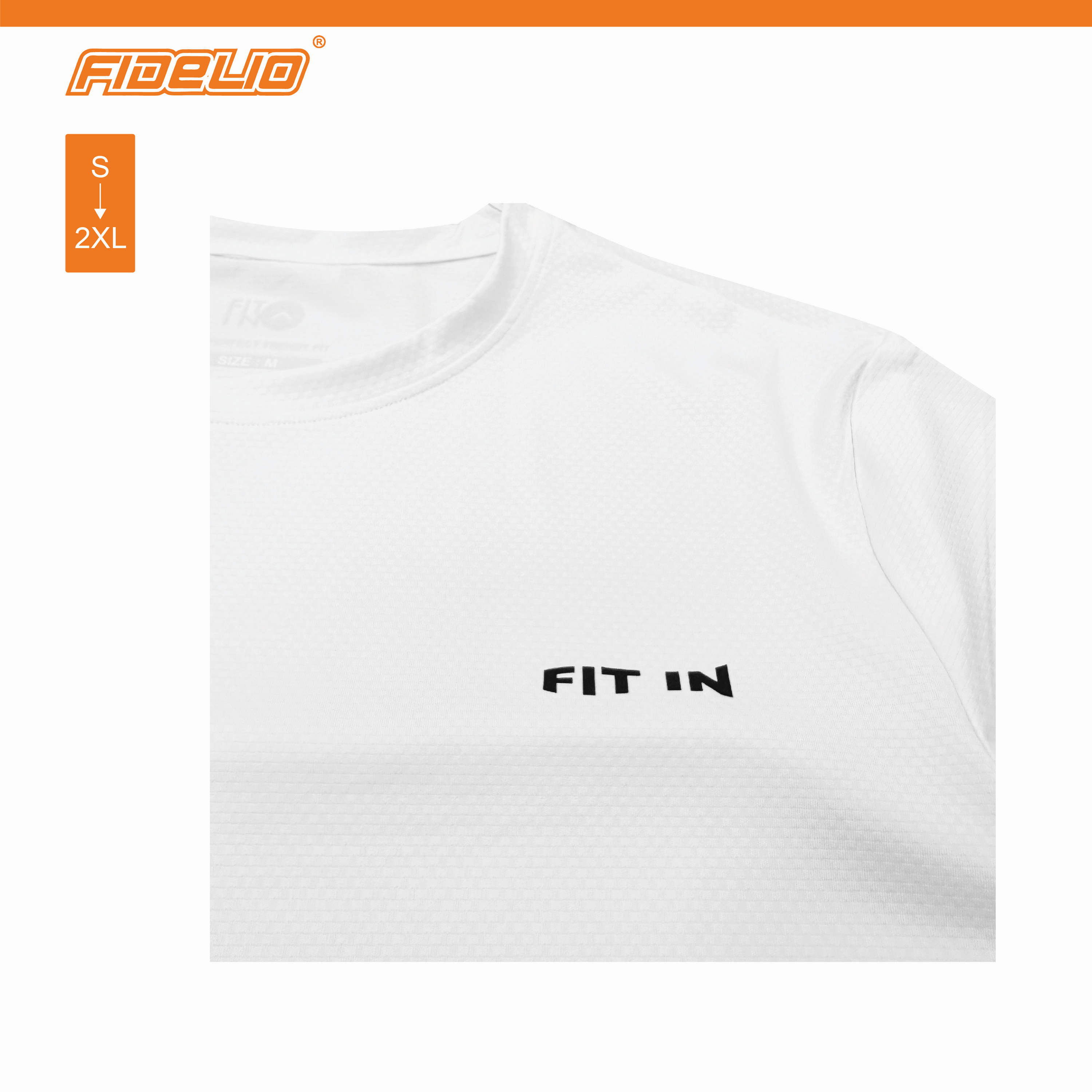 FIT IN Basic Active Tees - White