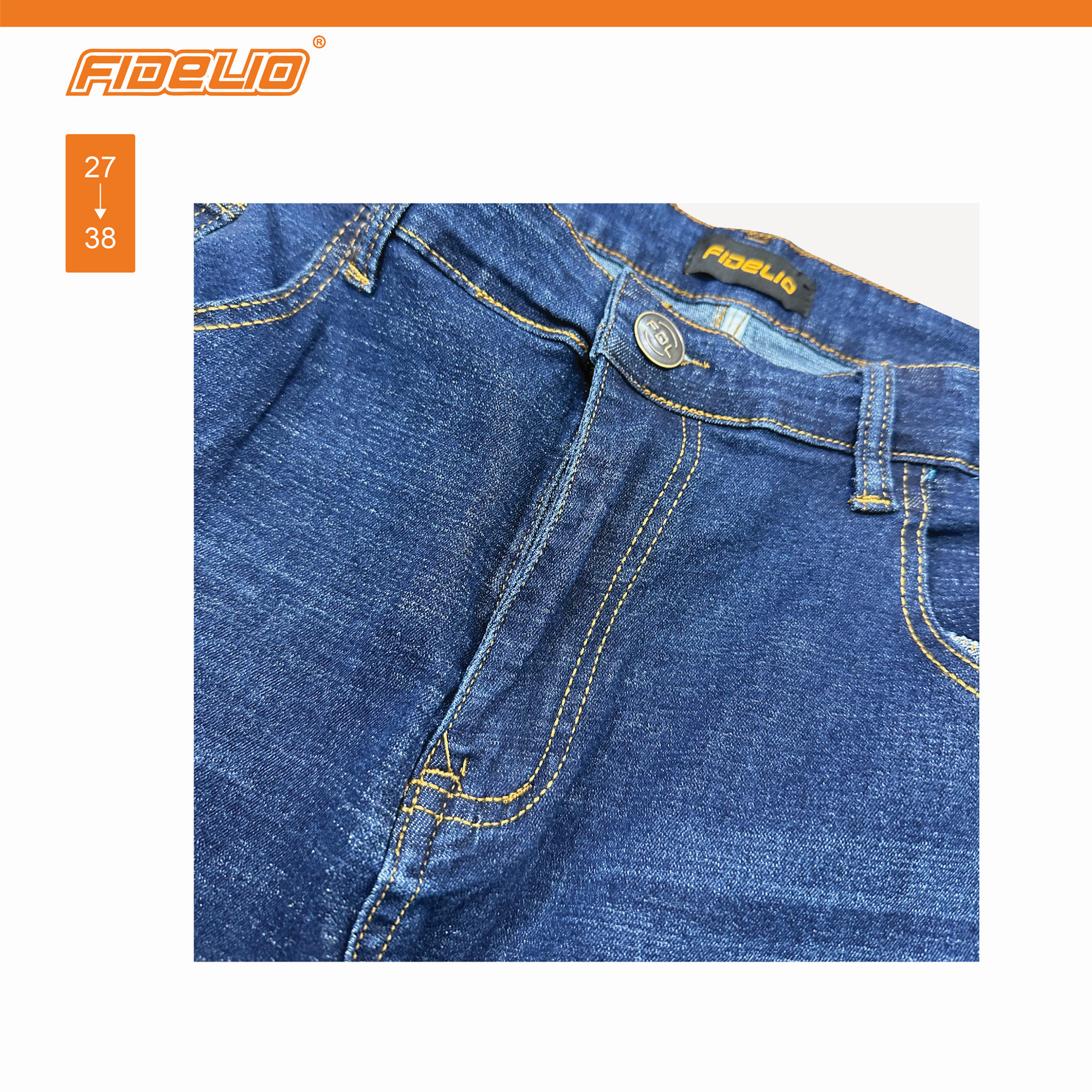 Fidelio Slim Straight Stretchable Denim - Blue