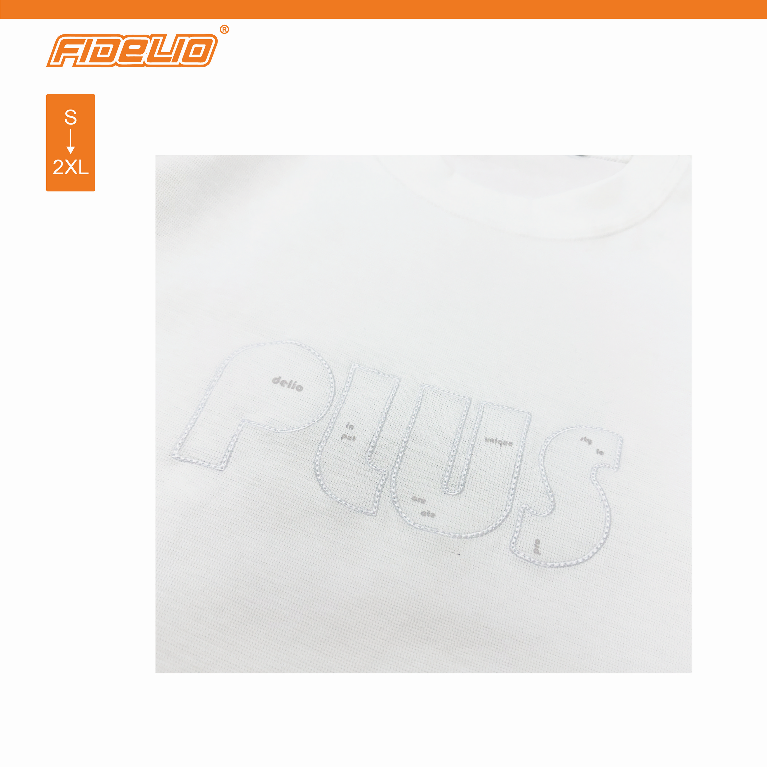Fidelio Embroidery Oversizes Tee - White