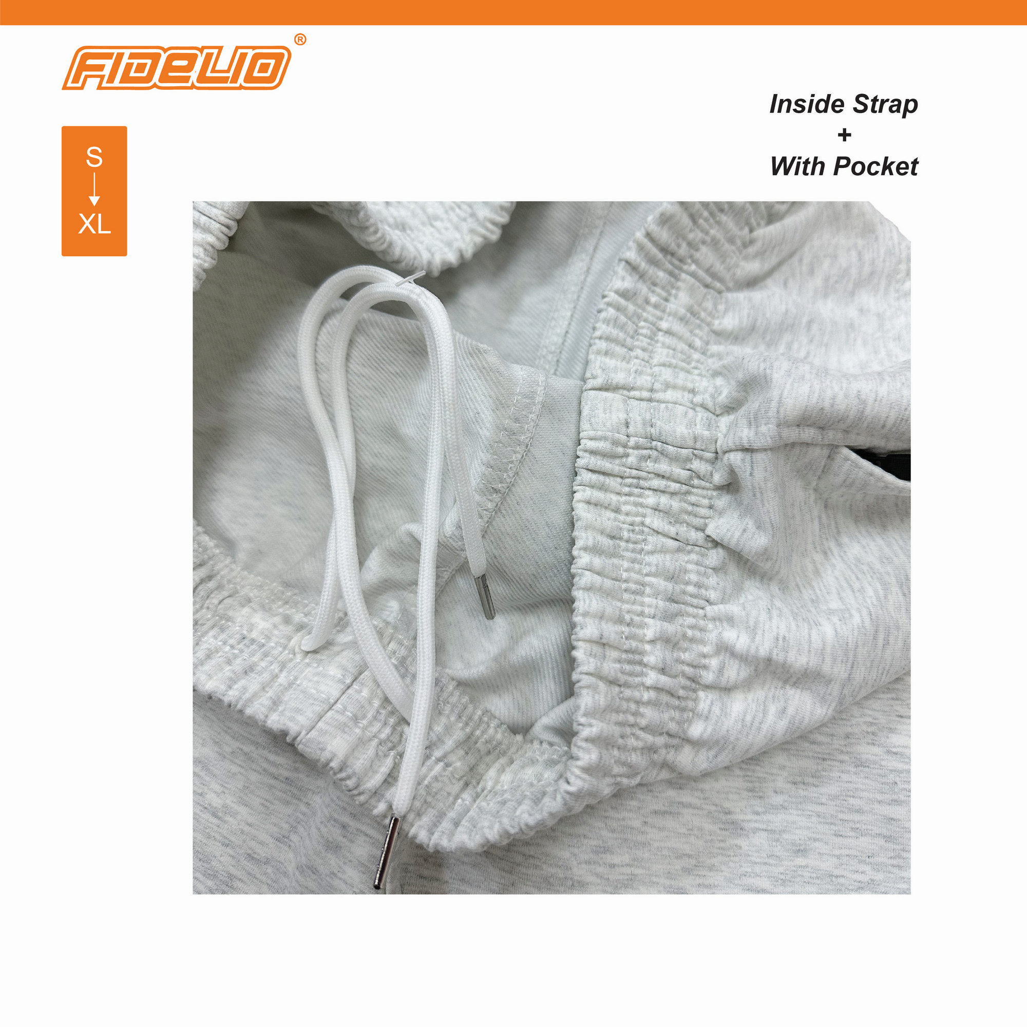 FIT IN Relax Fit Sweat Pants - White