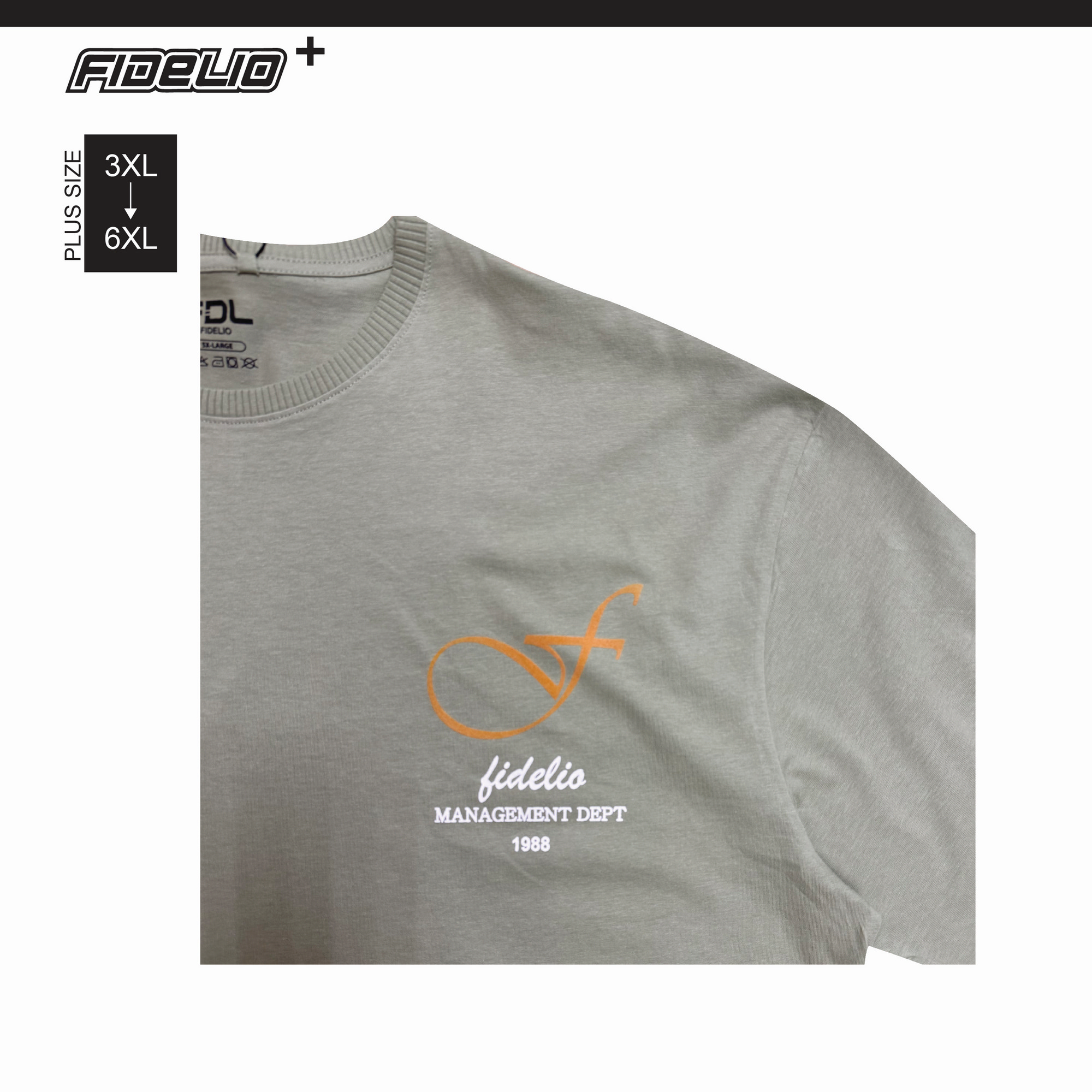 FDL Plus Size Signature Rib Tees - Water Green