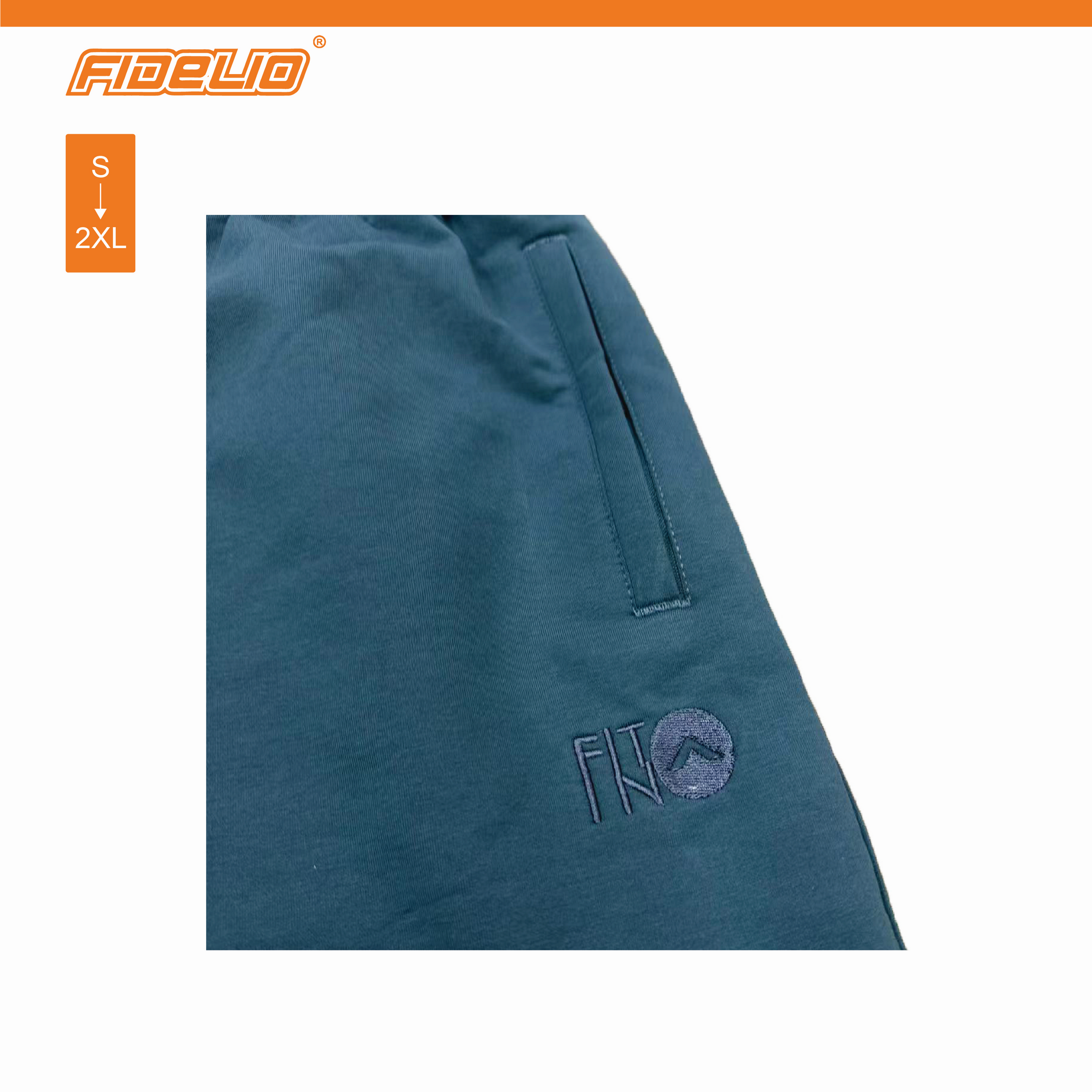 FIT IN Active Sweat Shorts -Dusty Green
