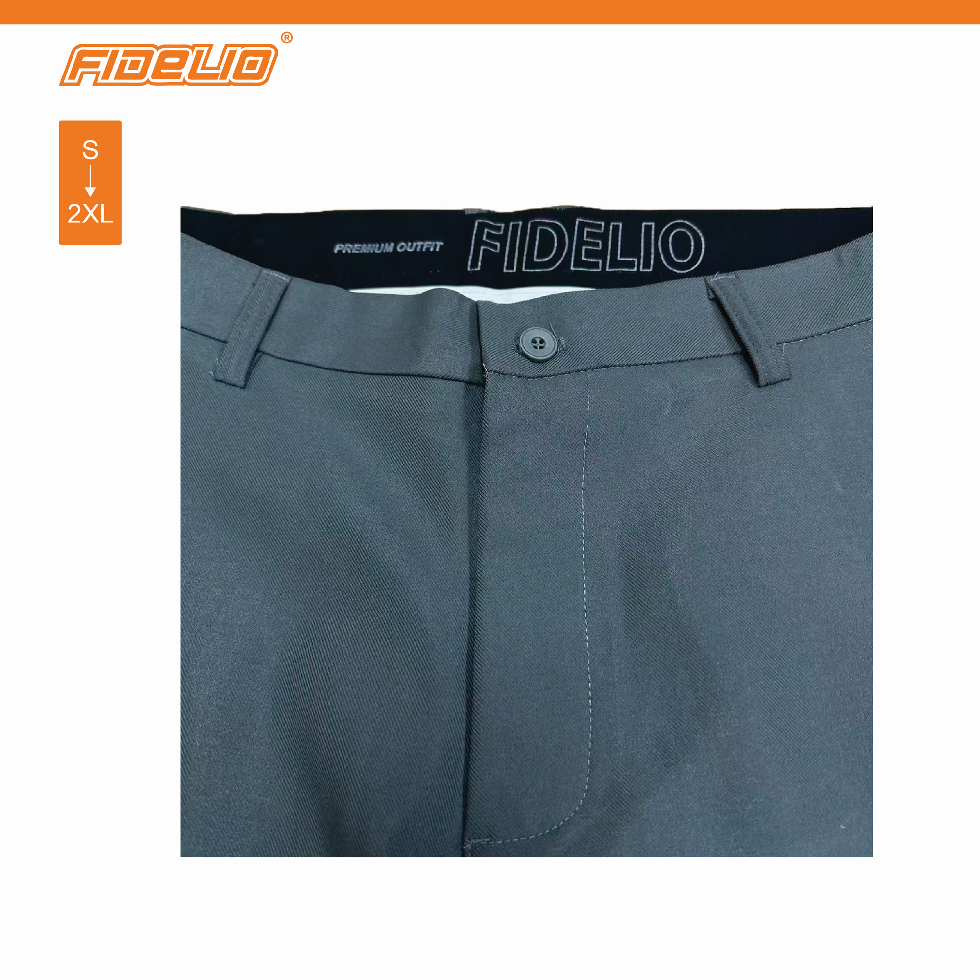 Fidelio Signature Twill Chino Shorts -Dark Grey