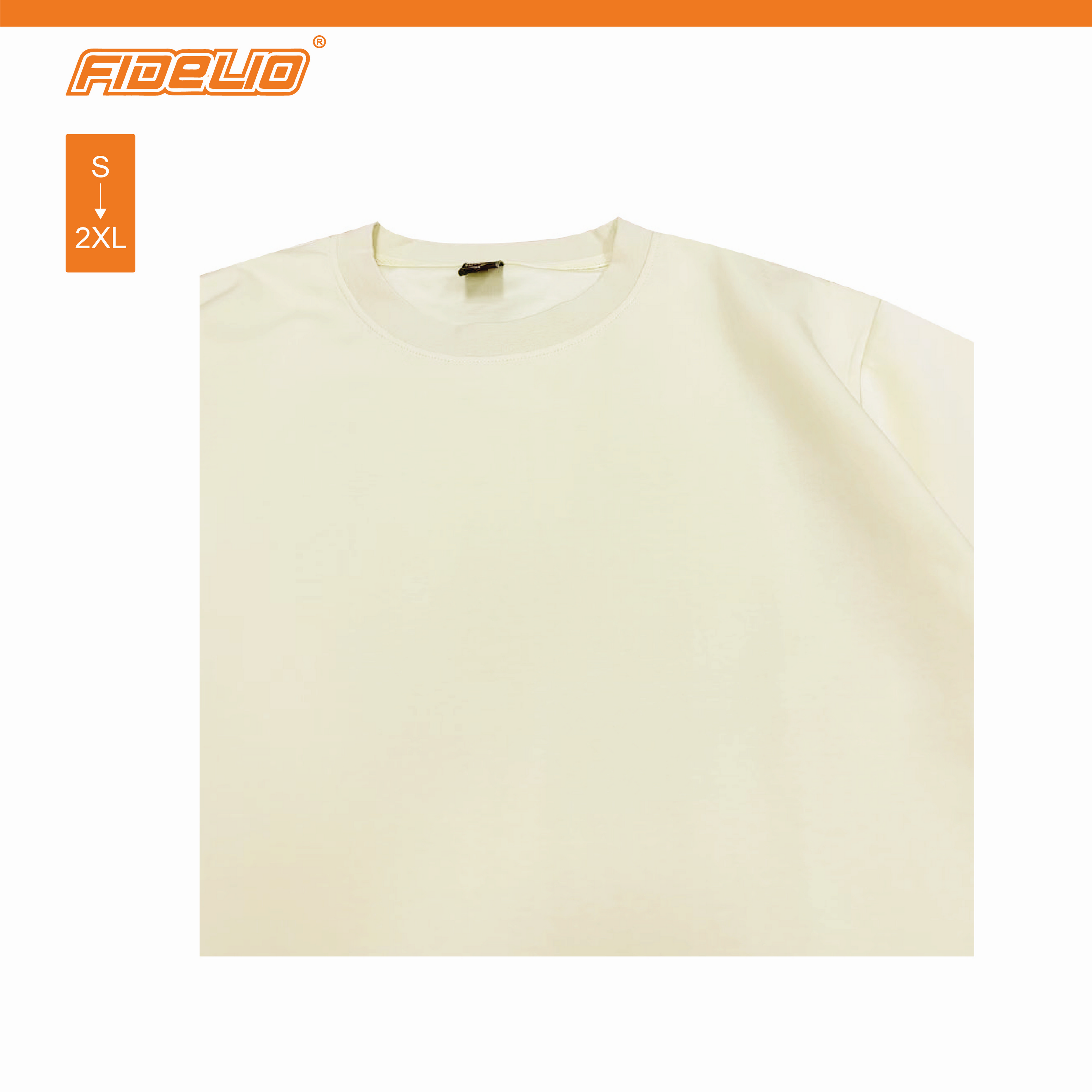 Fidelio Basic Oversized Tees -Pastel Yellow