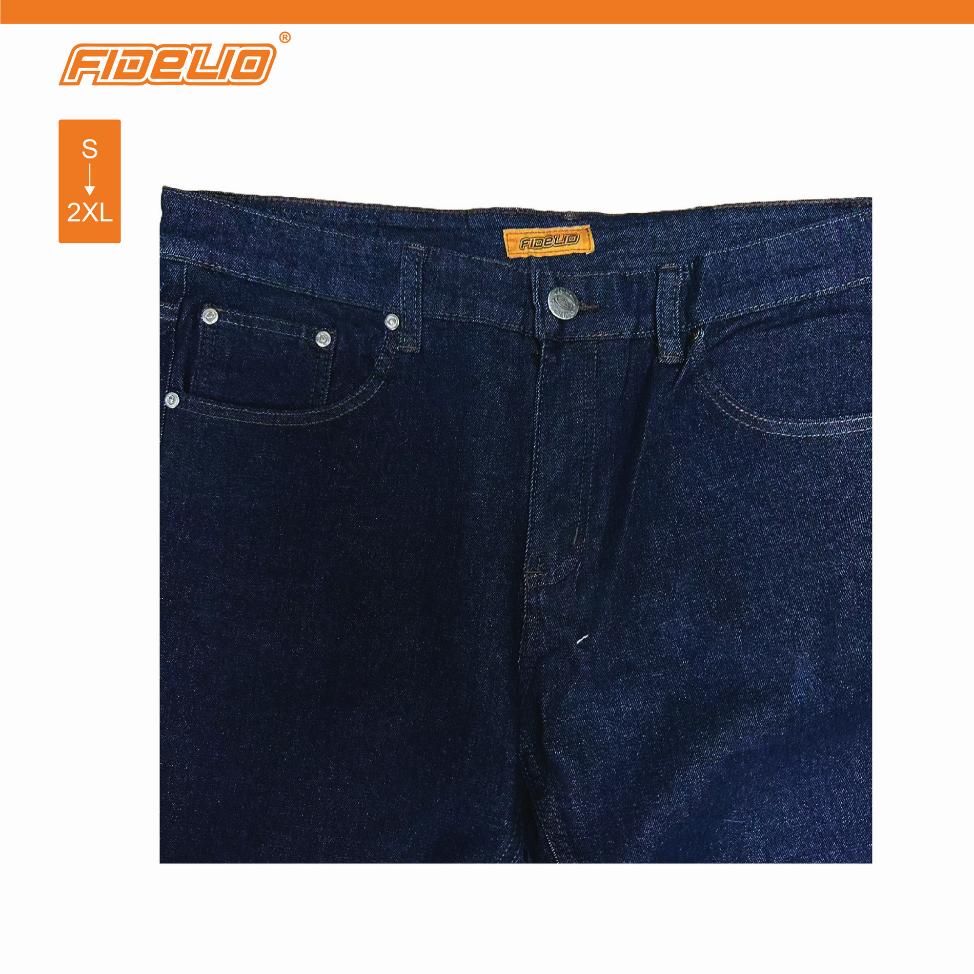 Fidelio Classix Straight Cut Denim Jeans -Navy
