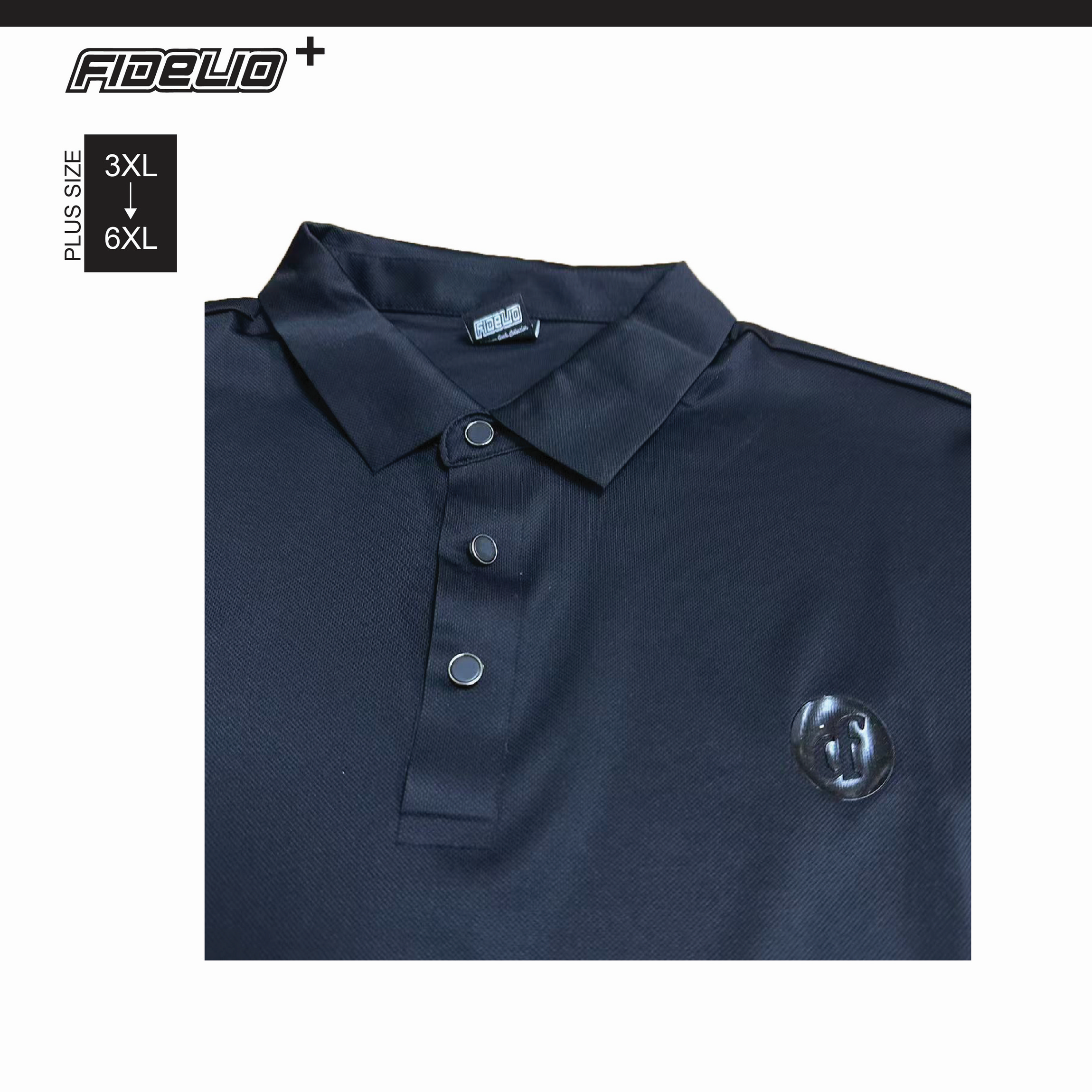 Fidelio Premium Sensation Polo Tees -Black