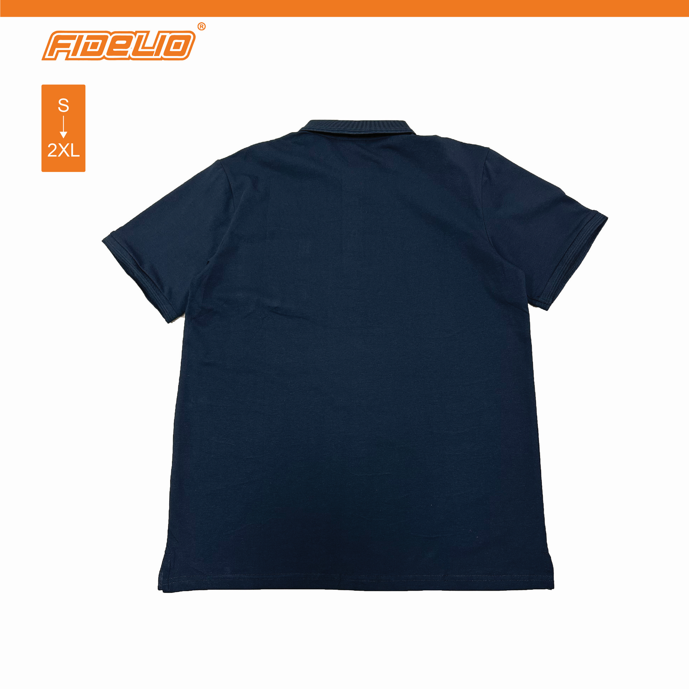 FDL Sleek Pocket Polo Tees -Black