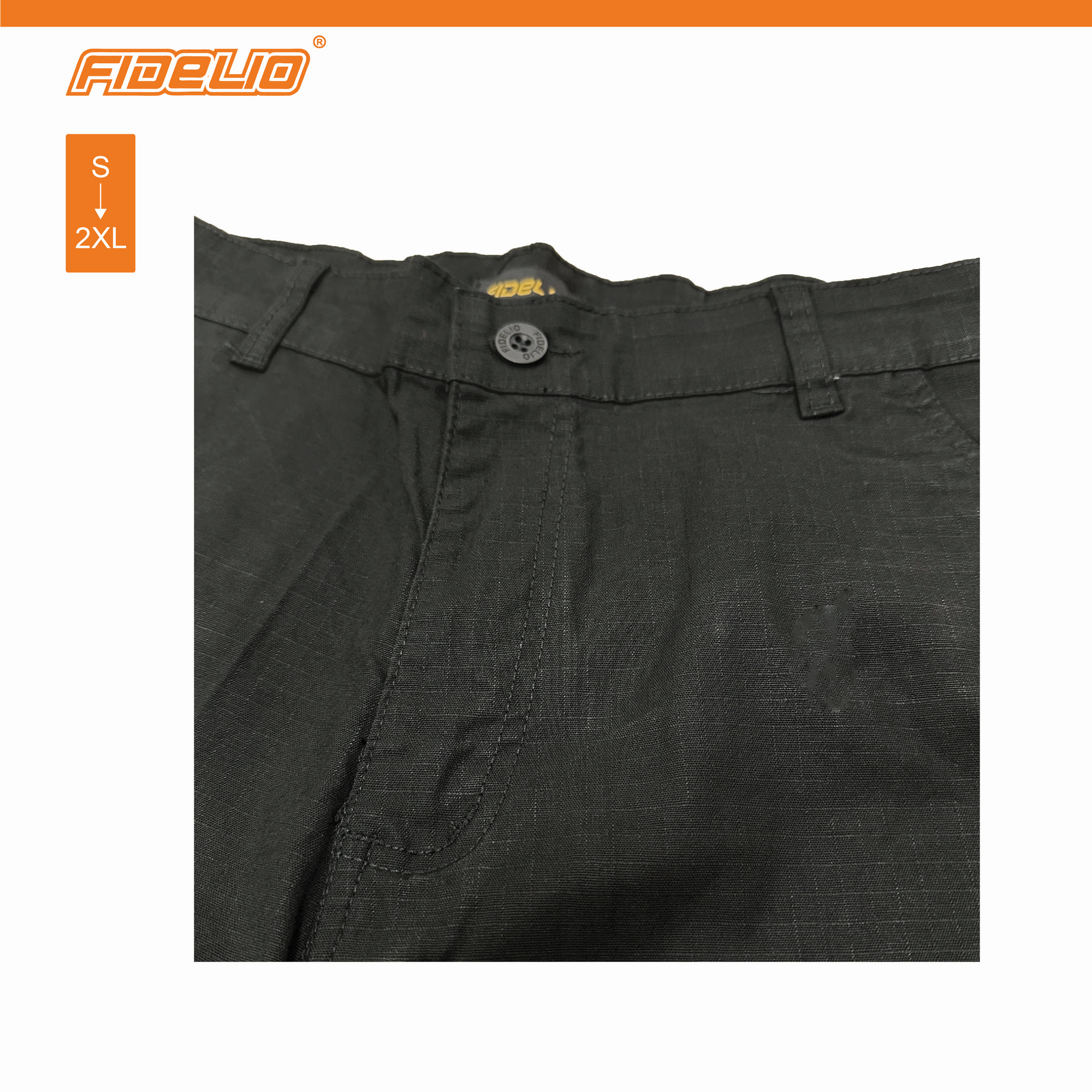 Fidelio Relaxed Fit Cargo Shorts -Black