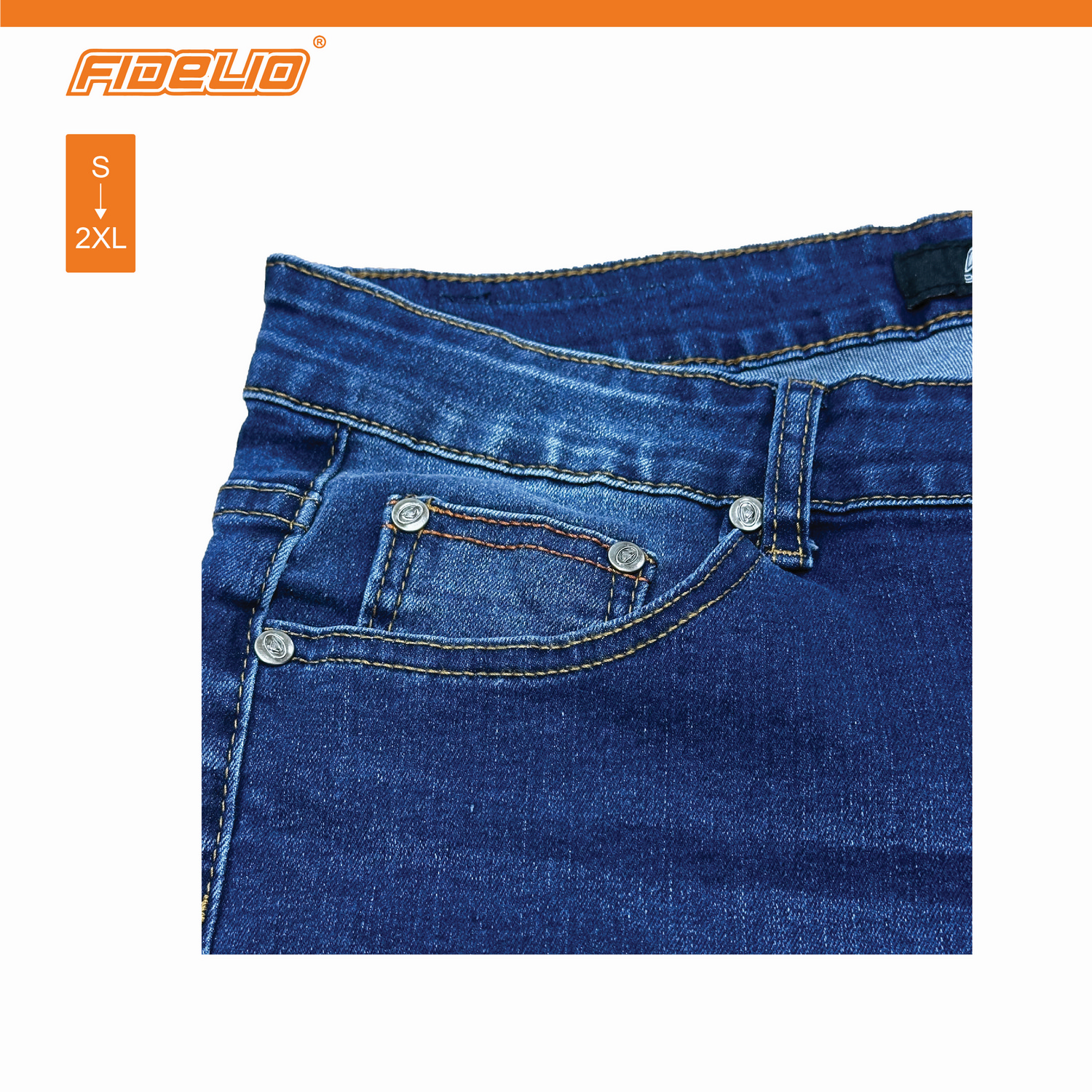 Fidelio Denim Slim Shorts -Navy