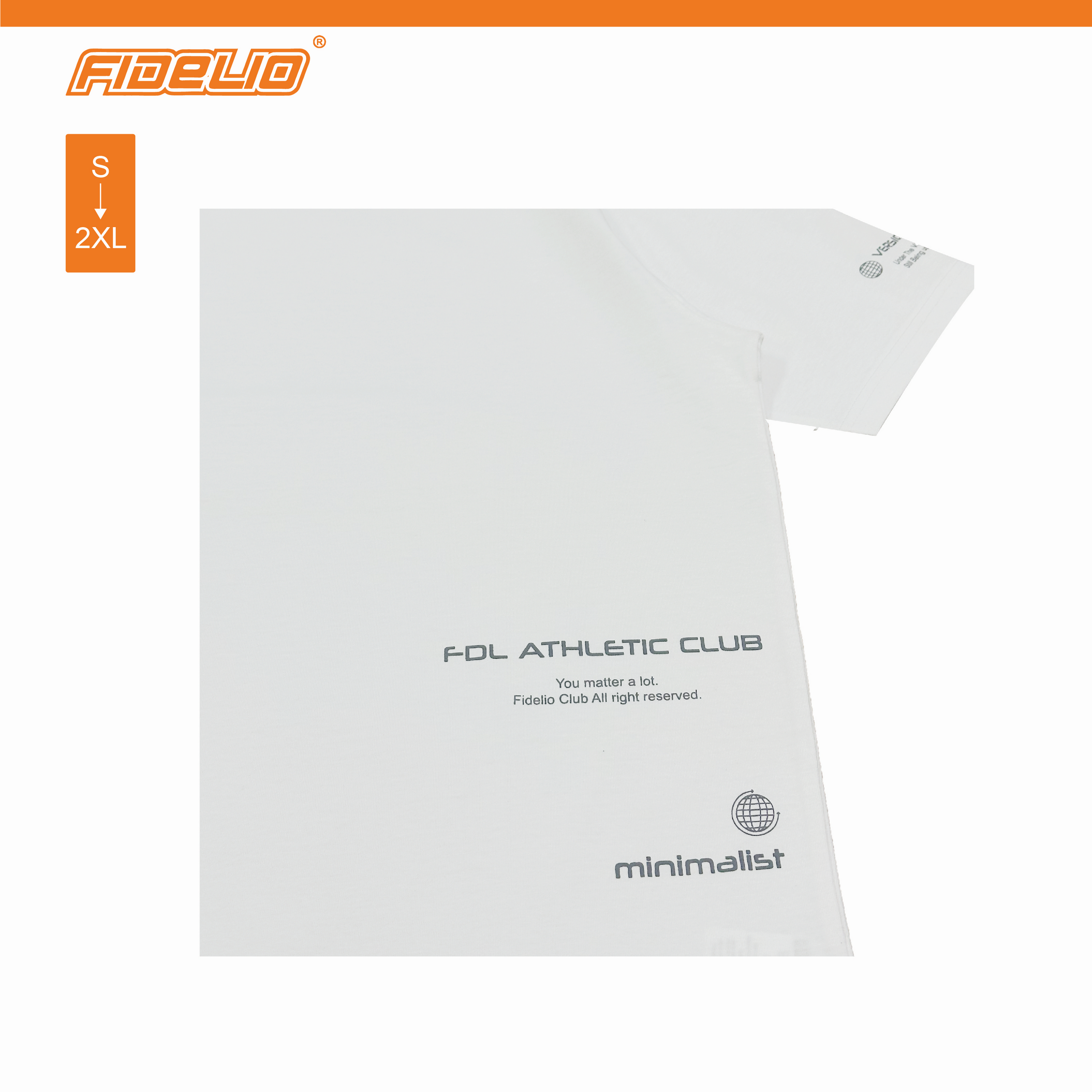Fidelio Minimalist Printed Tees -White