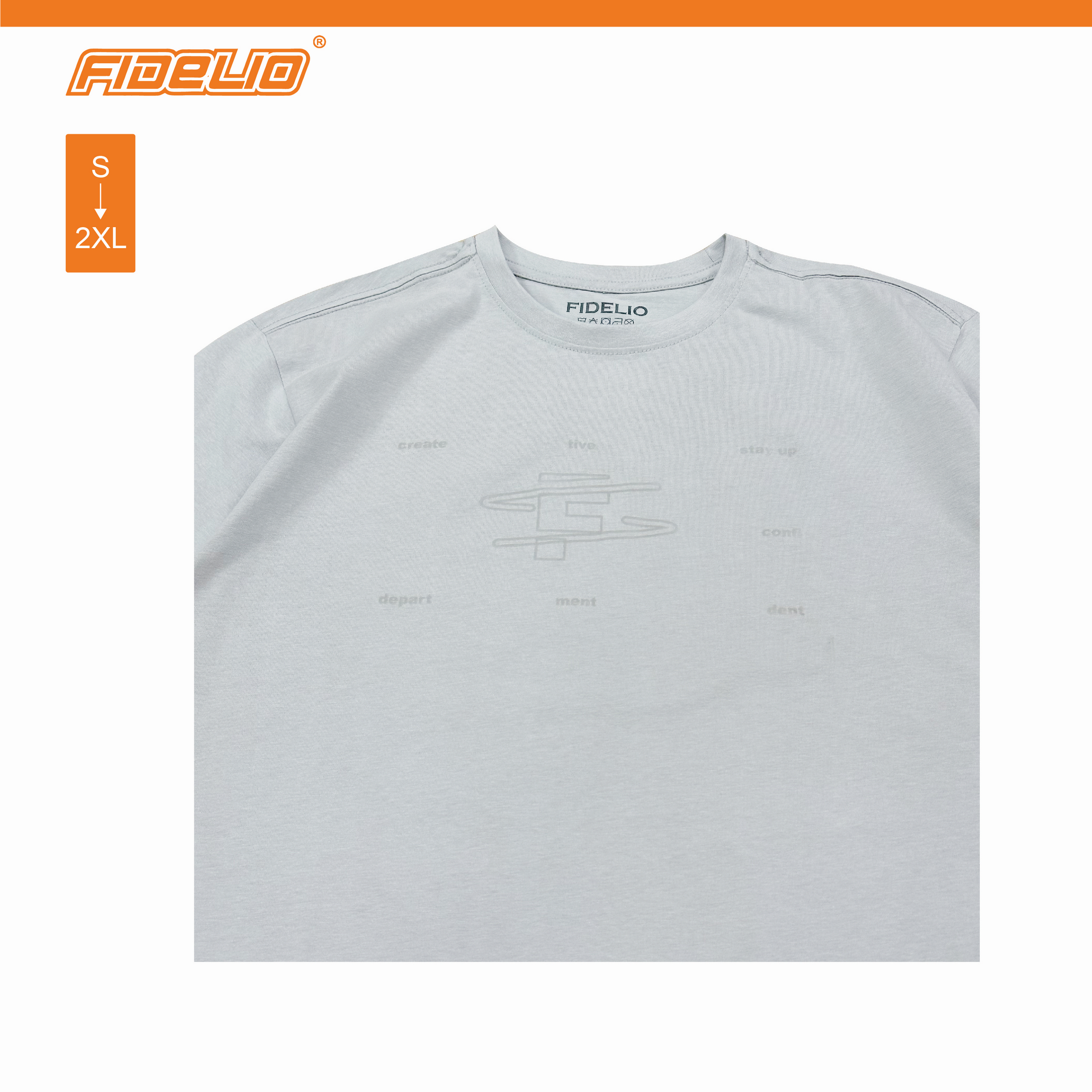 Fidelio The Orbit Graphic Tees -Light Grey