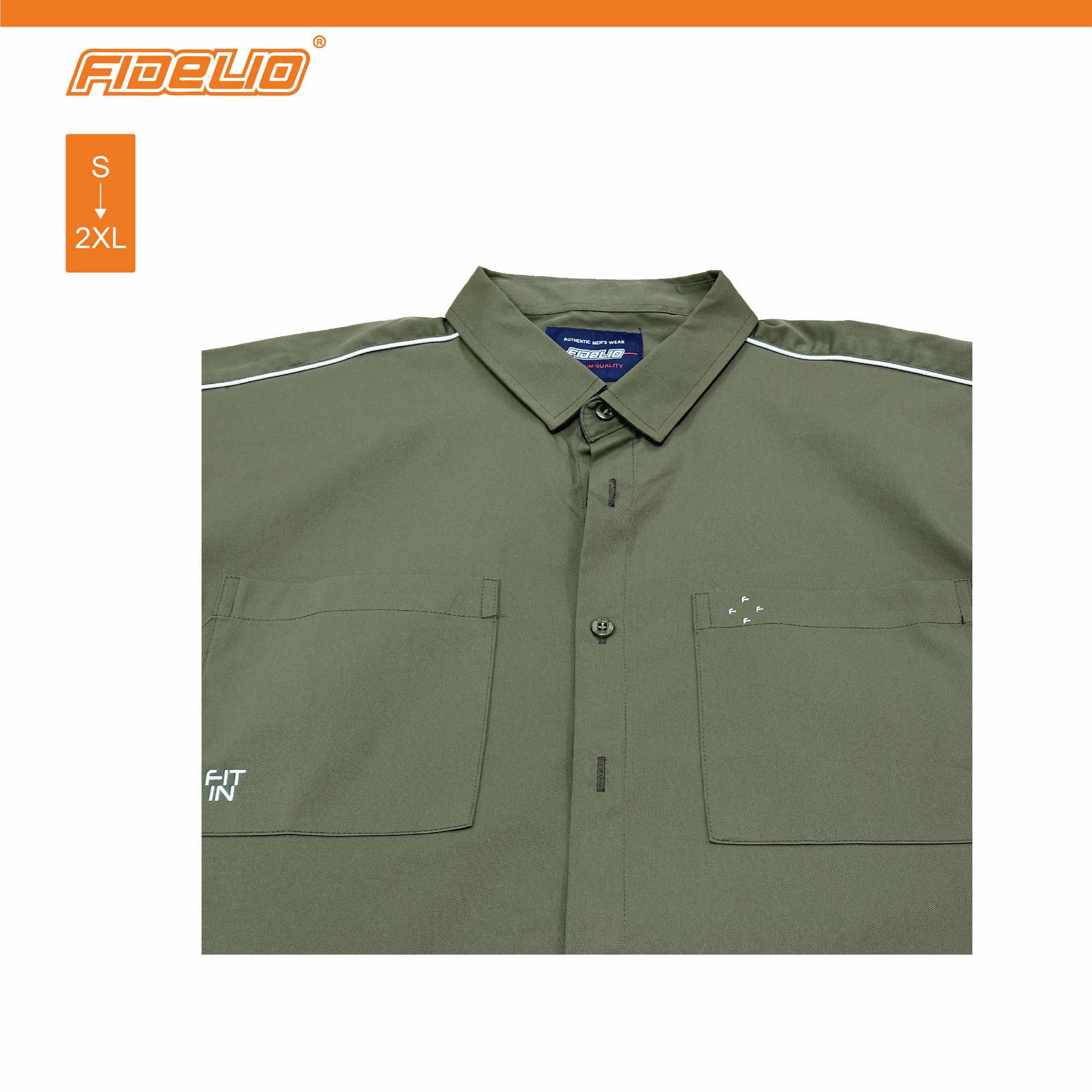 Fidelio Relaxed Fit Oversize Short Sleeve Shirts -Army Green