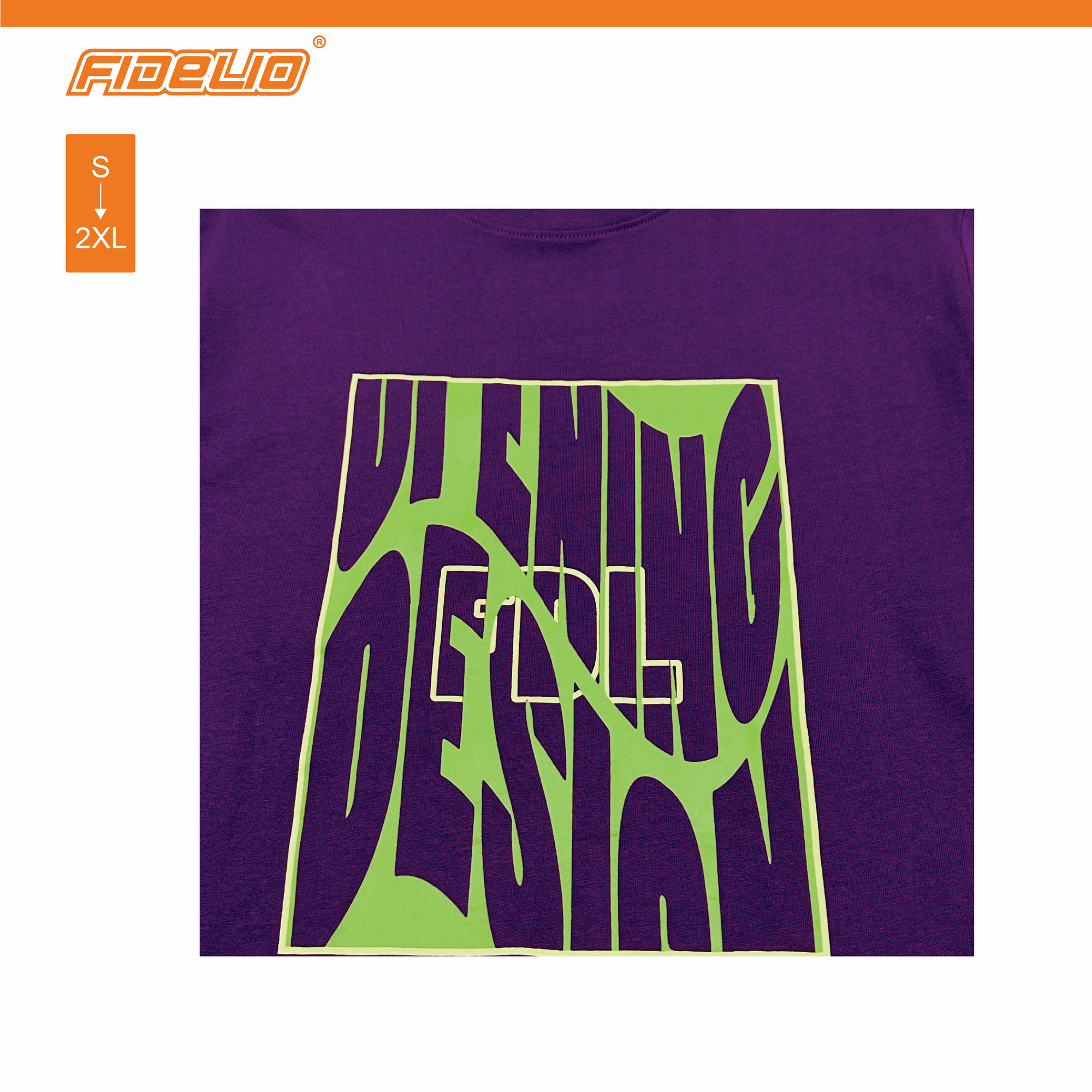 FDL Abstract Block Graphic Tees -Dark Purple