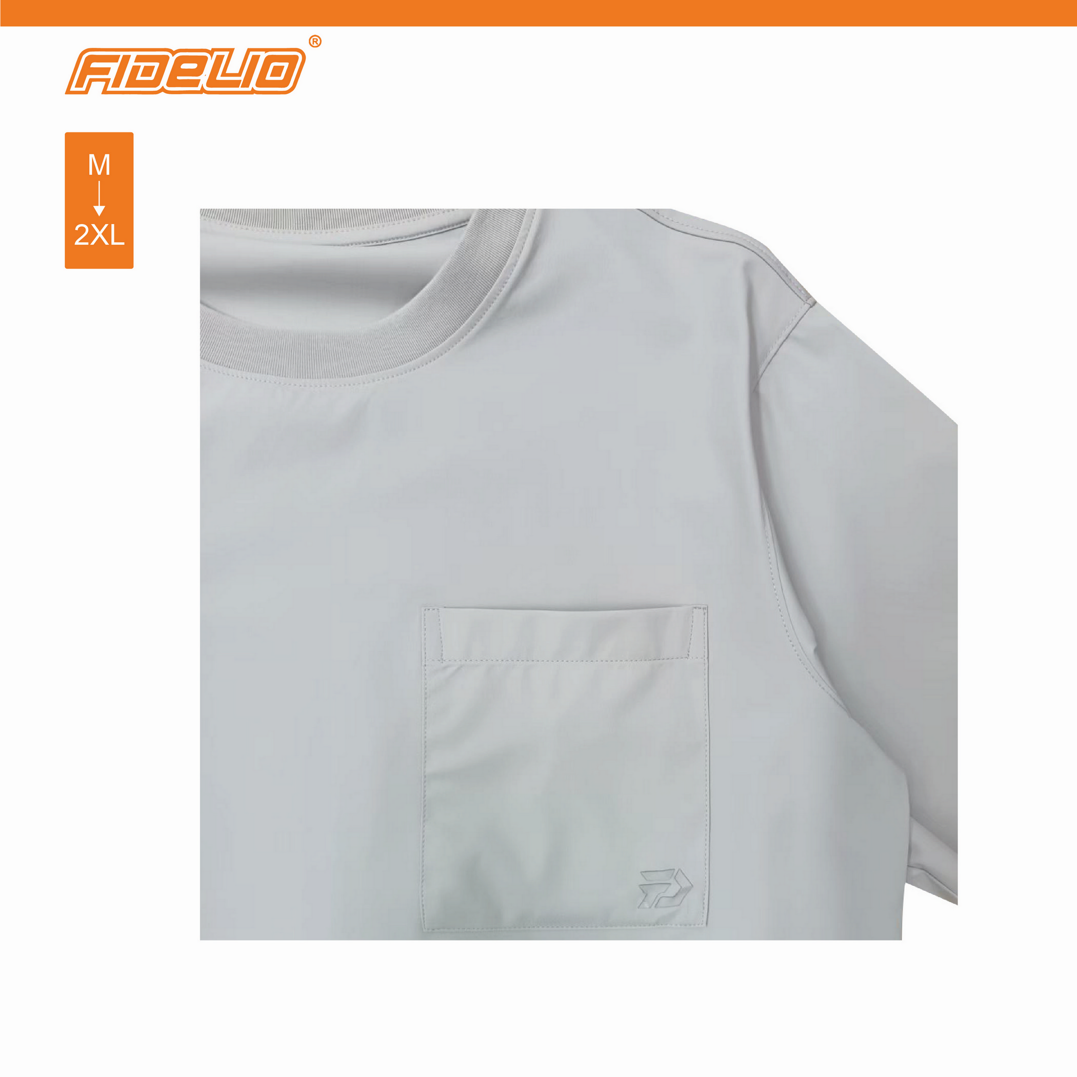Fidelio Oversized Pocket T-Shirt - Light Blue