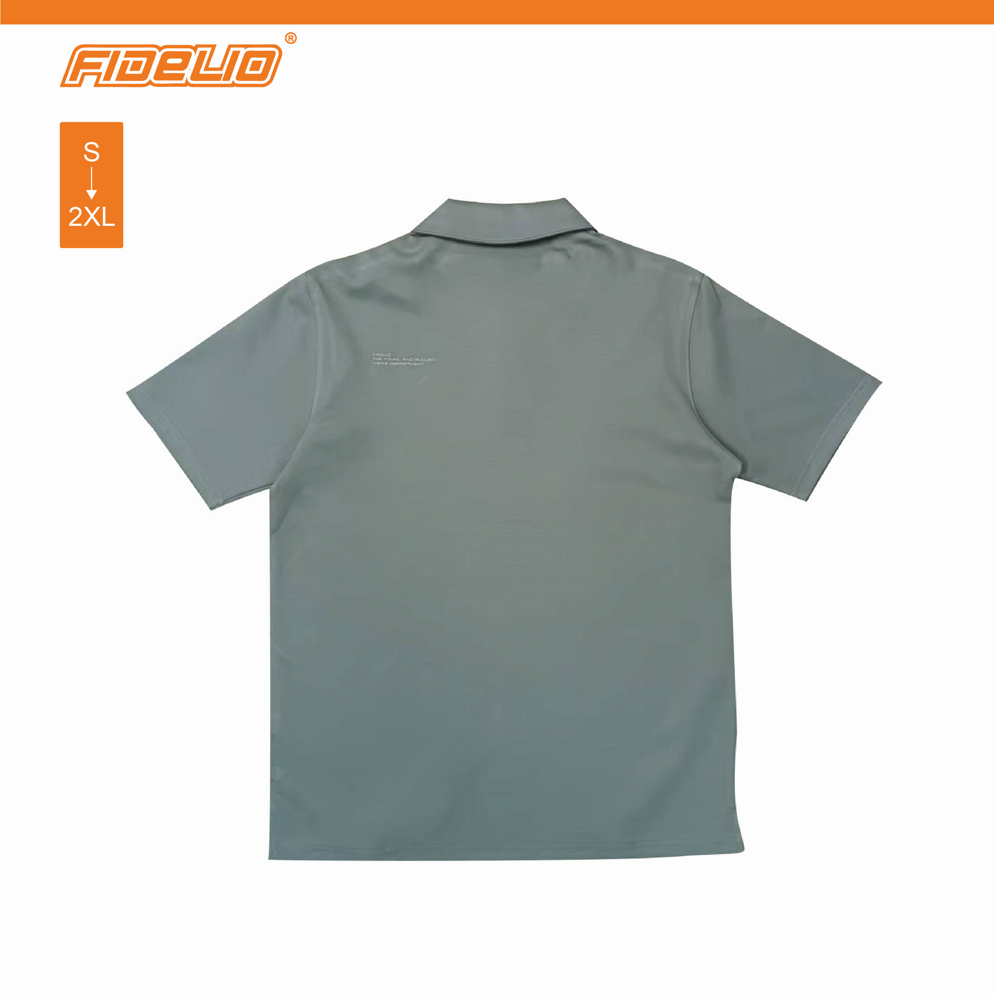 Fidelio Size Cut & Sew Embroideng Polo Tees - Army Green