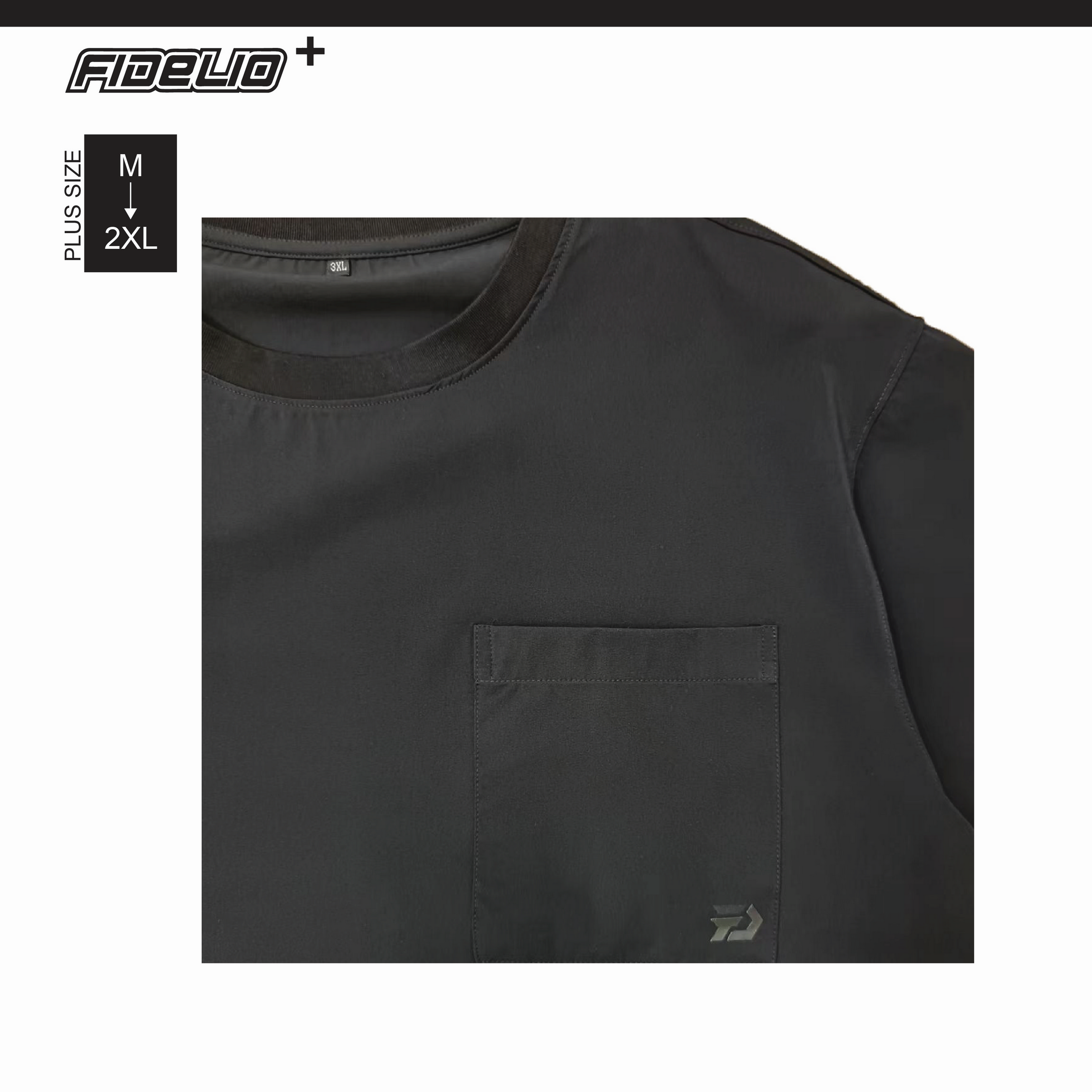 Fidelio Plus Utility Oversized Pocket T- Shirt - Black