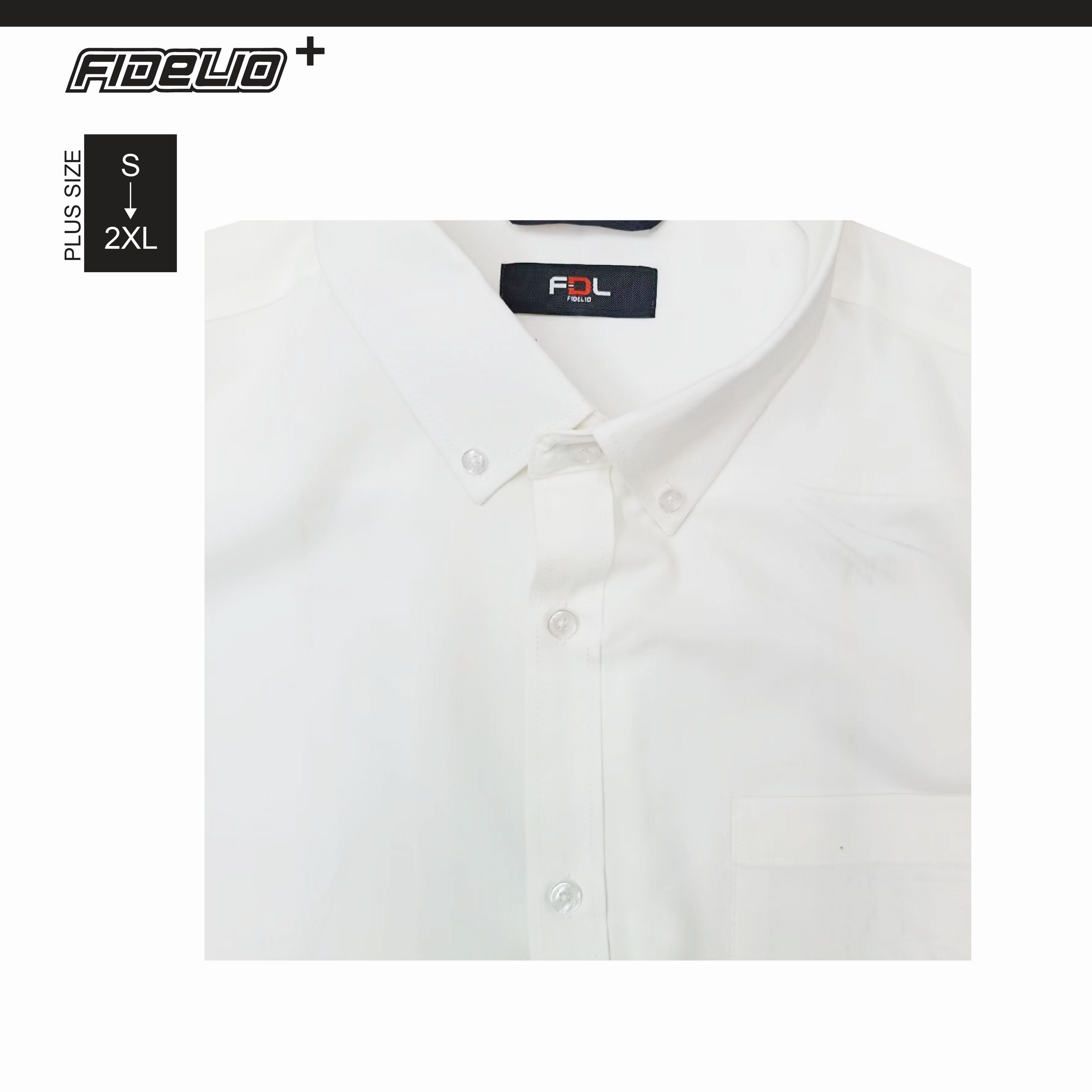 Fidelio Plus Business Long Sleeve Shirts - White