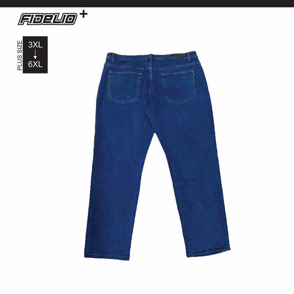 Fidelio Plus Size Eco-friendly Straight Cut Stretchable Jeans