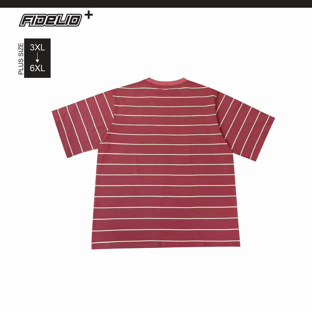 Fidelio Plus Size Oversize Stripes Tees