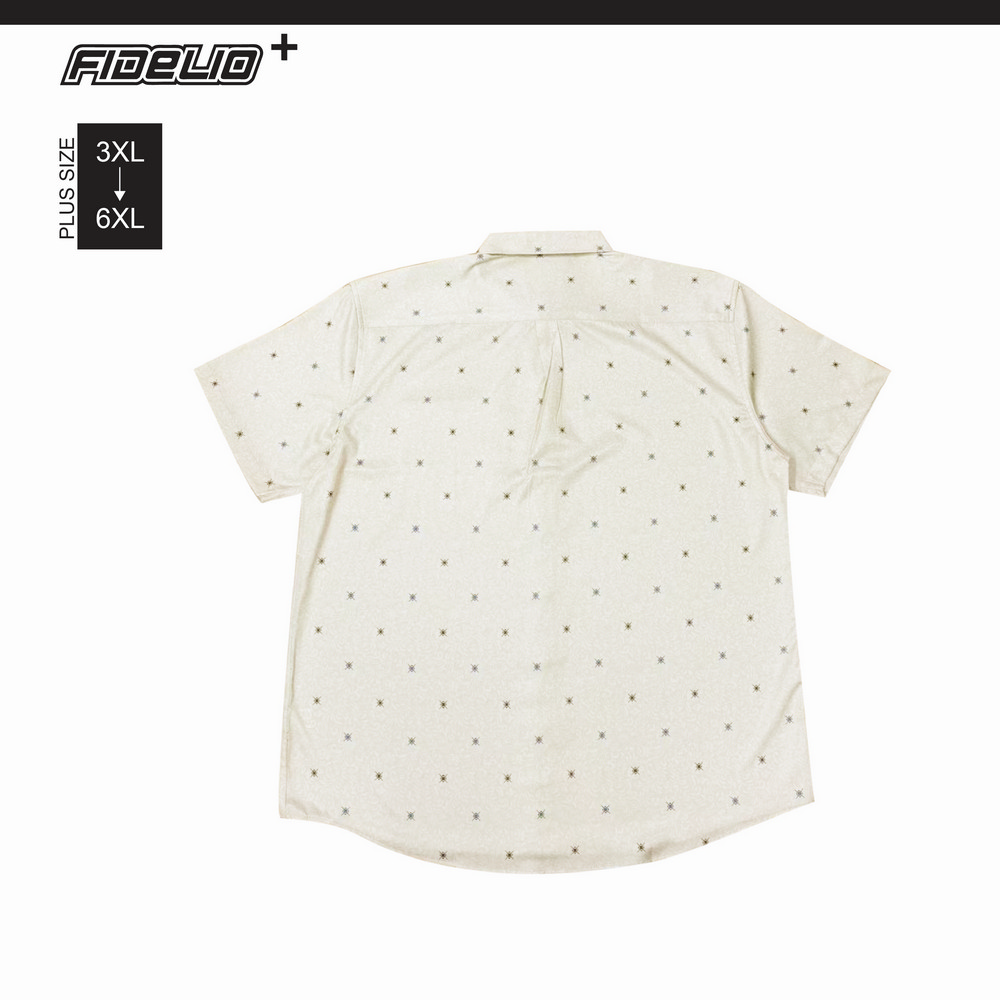 Fidelio Plus Size Batik Print Short Sleeve Shirts