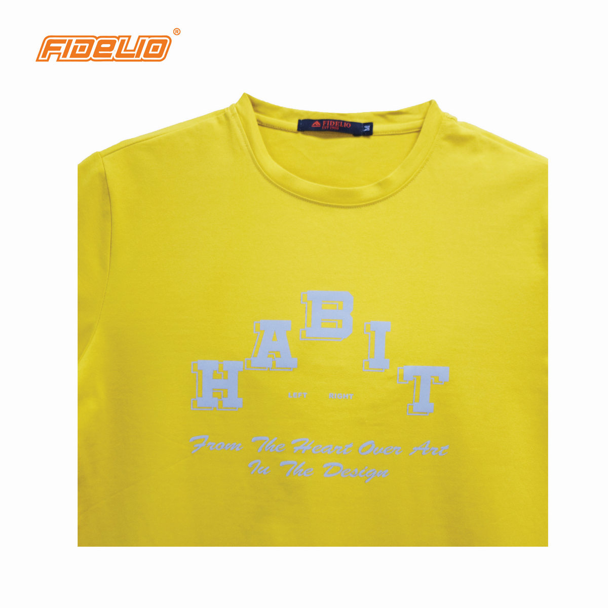 Fidelio Habit Graphic Tees -Yellow