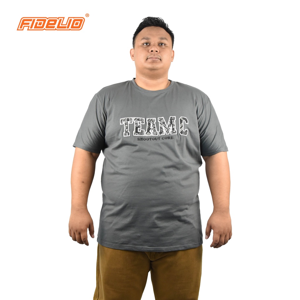 FIDELIO PLUS Team C Embroidery Tshirts - GREY(4)