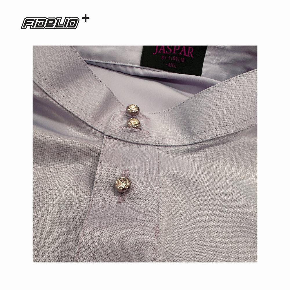 JASPAR Plus Size Modern Baju Melayu Cekak Musang -Light Purple