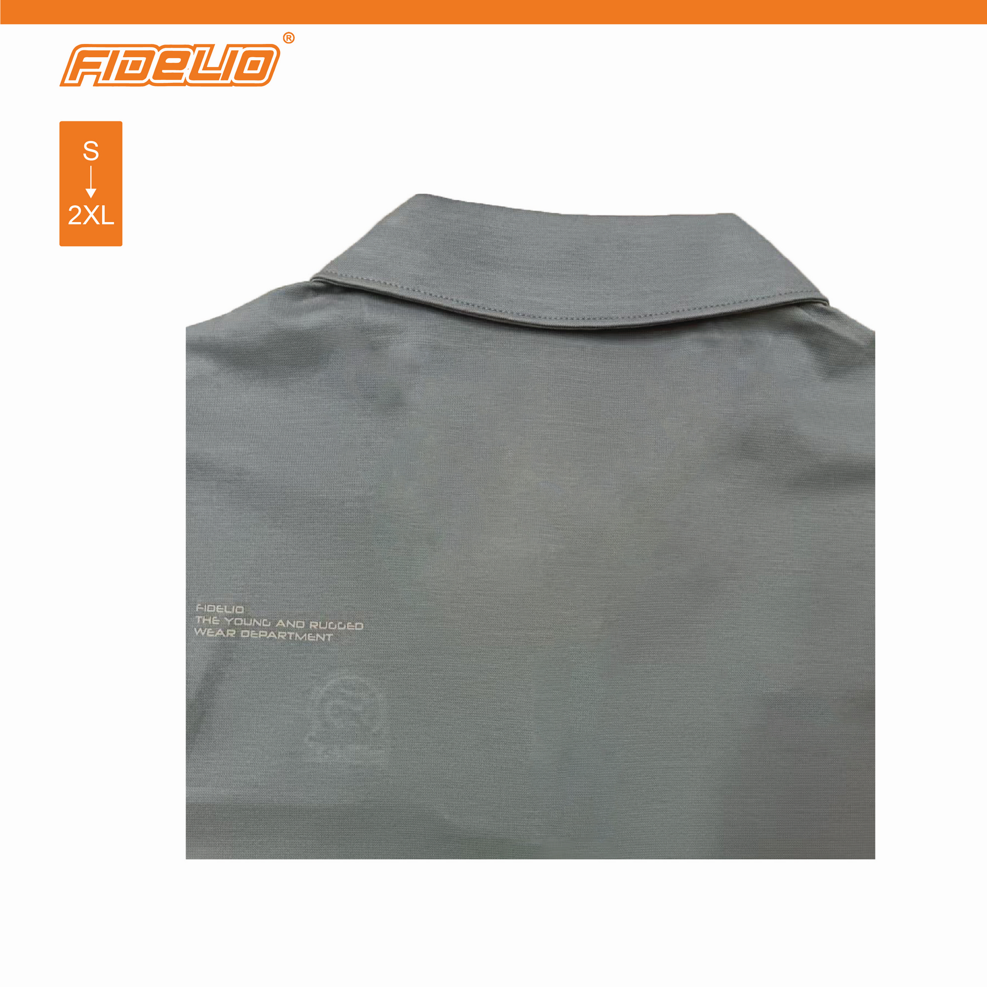 Fidelio Size Cut & Sew Embroideng Polo Tees - Army Green