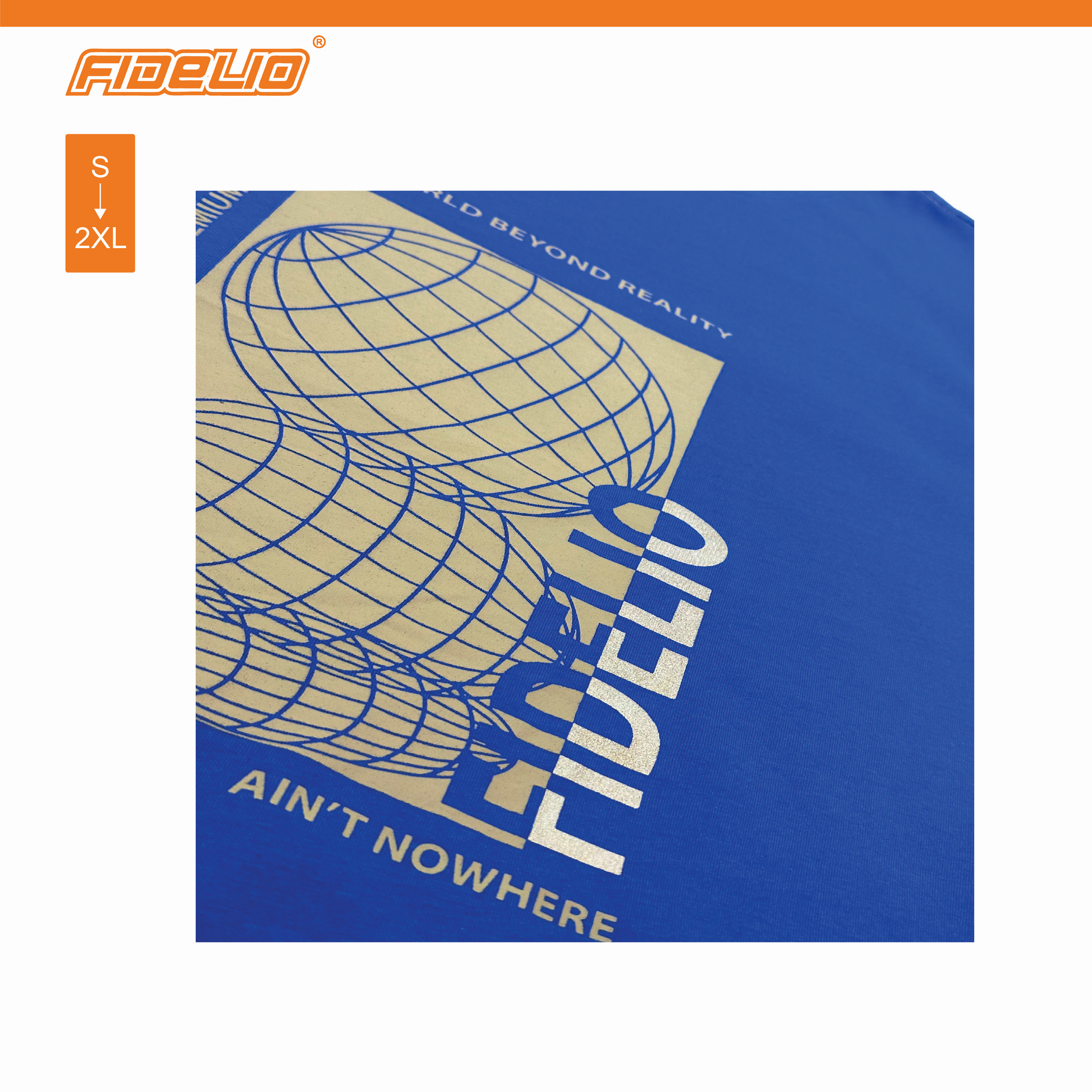 Fidelio World Beyond Reality Graphic Tees -Blue