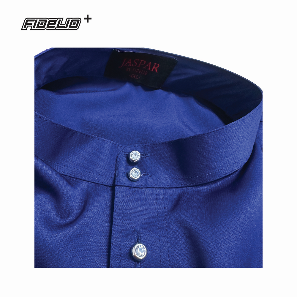 JASPAR Plus Size Modern Baju Melayu Cekak Musang -Navy