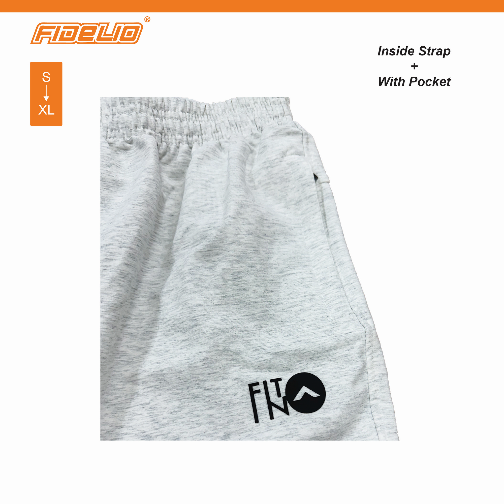 FIT IN Relax Fit Sweat Pants - White