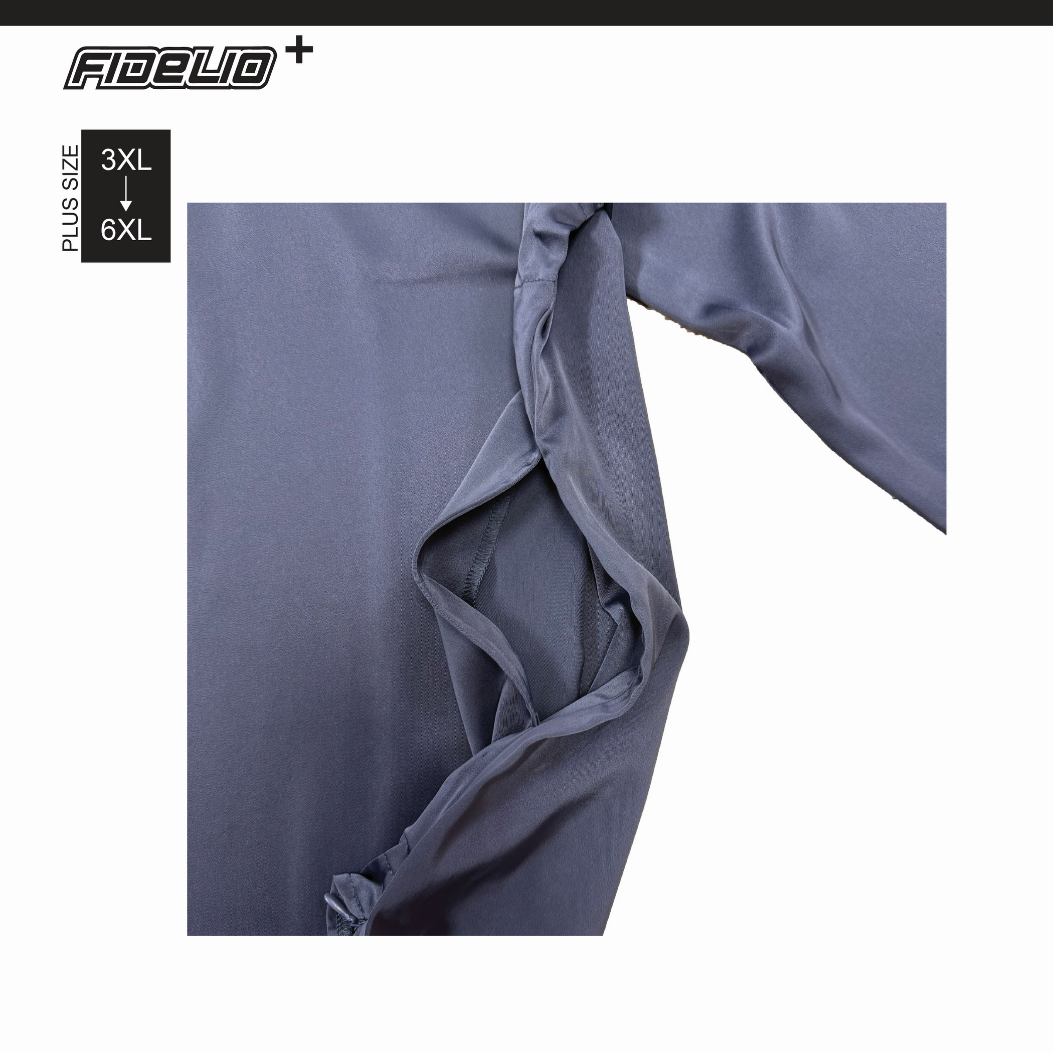 JASPAR Plus Size Sleek V-Neck Kurta Tops -Grey