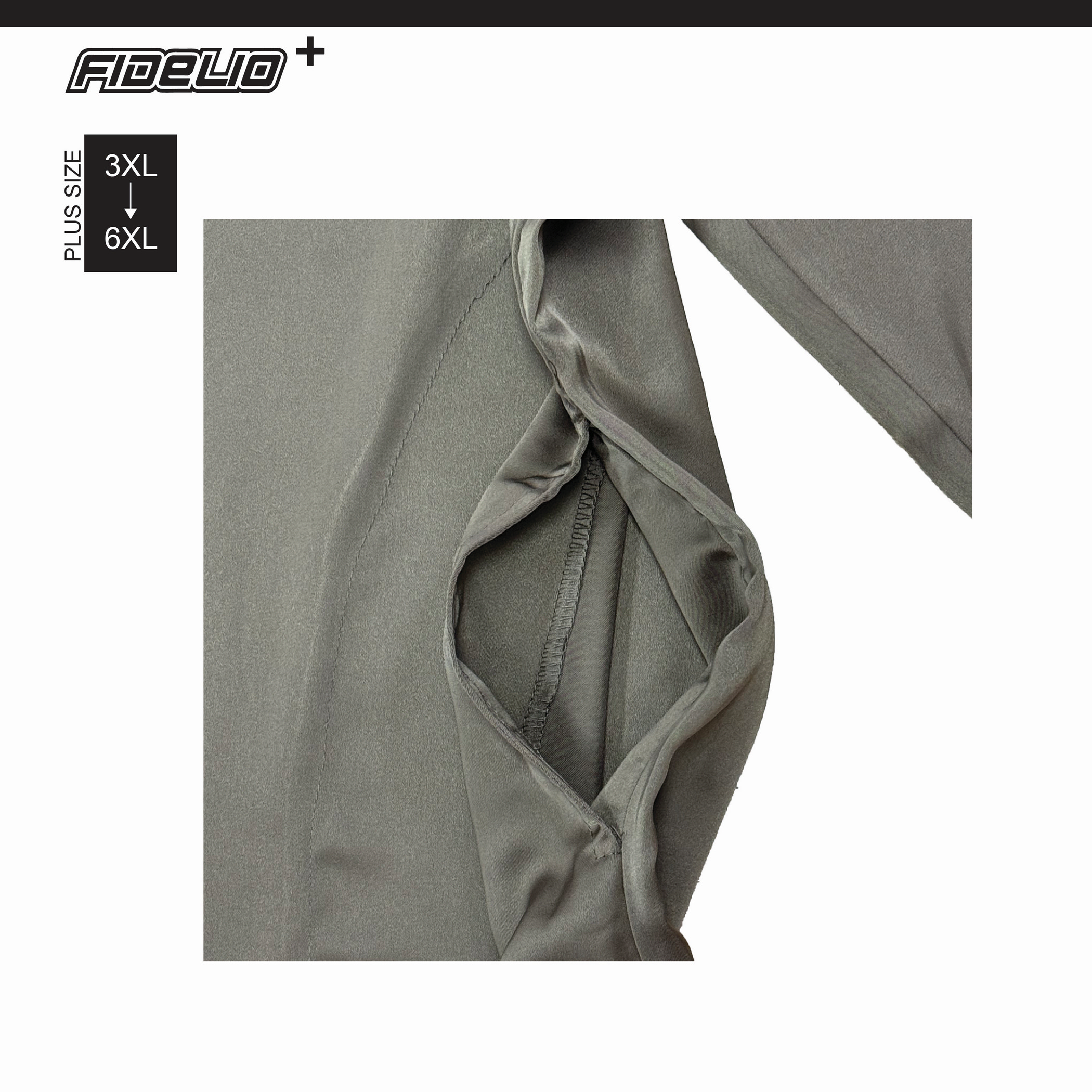 JASPAR Plus Size Sleek V-Neck Kurta Tops -Brown