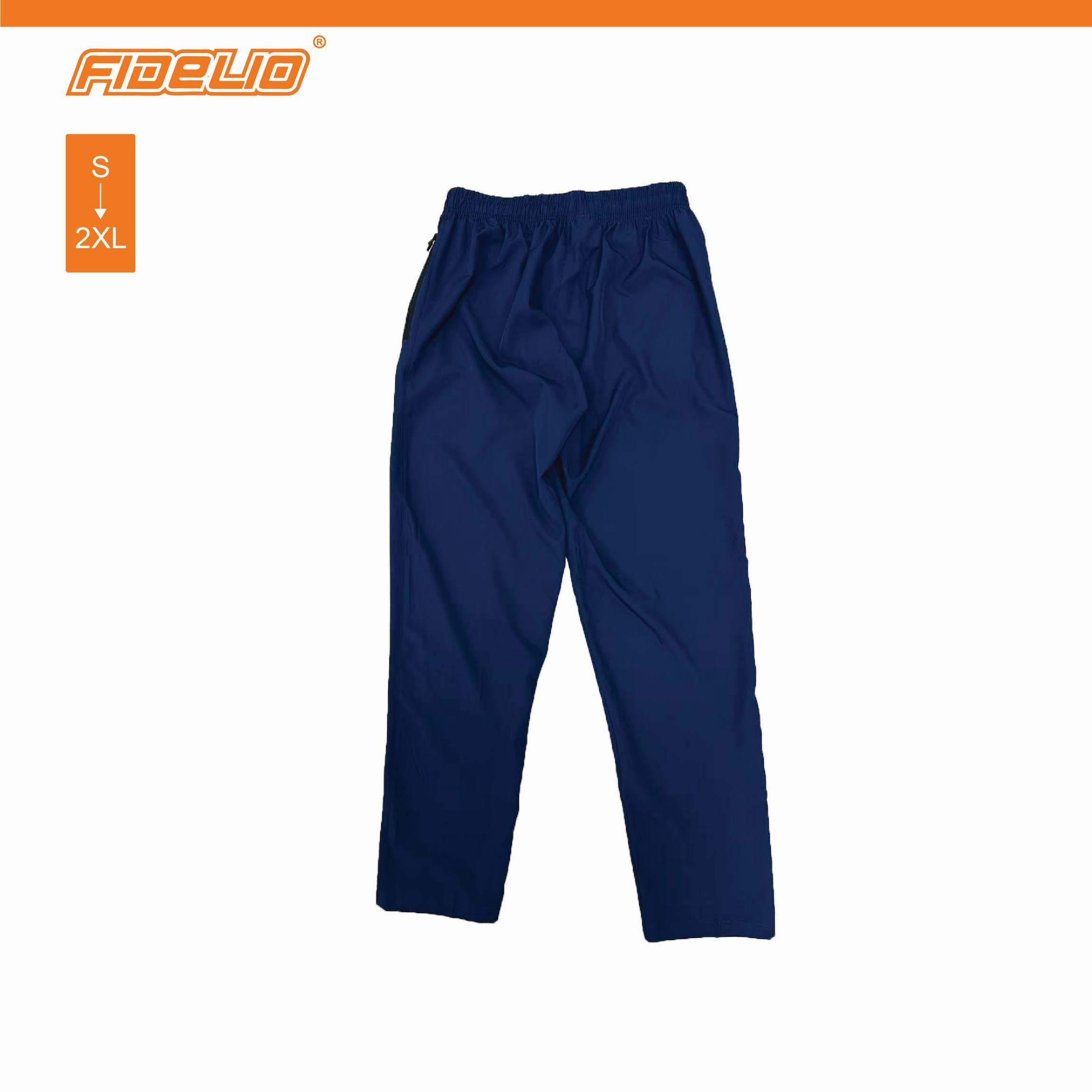 FIT IN Zip Pocket Sweat Pants -Navy