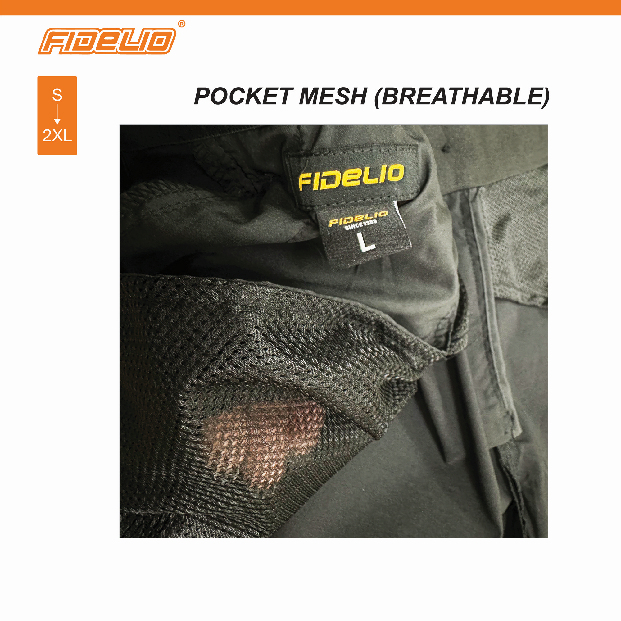 Fidelio FlexCool Cotton Shorts -Black