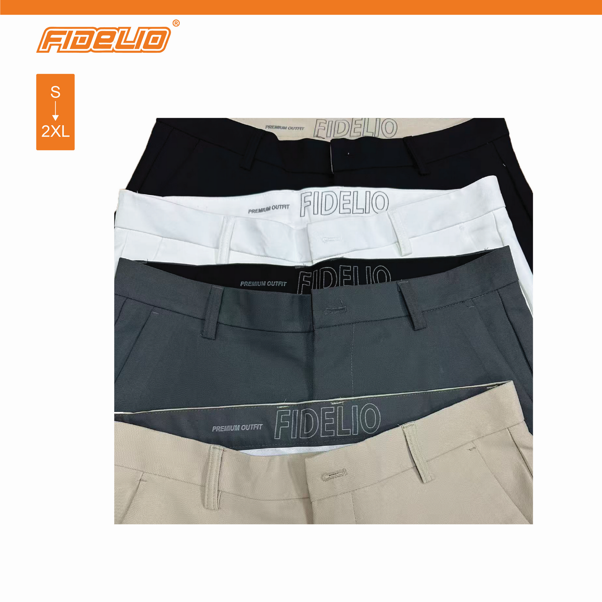 Fidelio Signature Twill Chino Shorts -Black