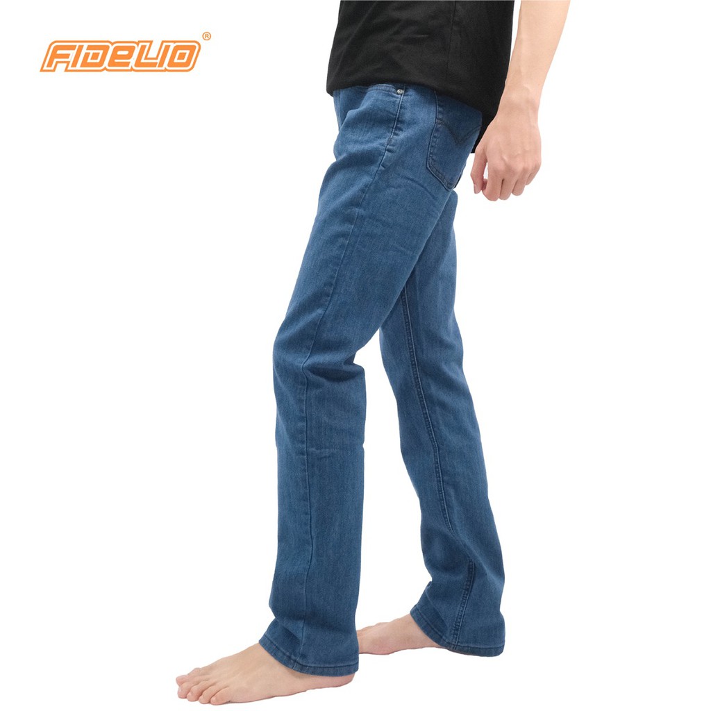FIDELIO Slim Fit Stretchable Jeans (Blue) | Seluar Jeans Panjang Lelaki