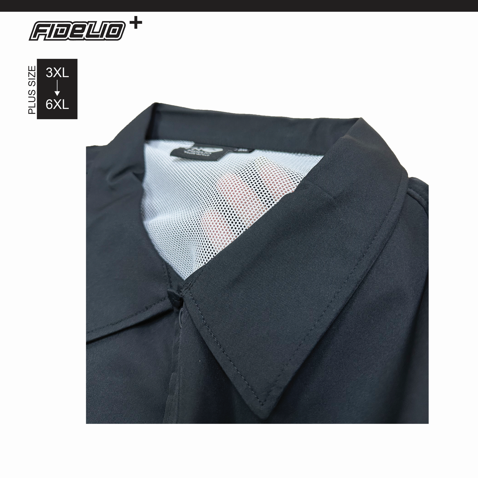 FIT IN Oversized Utility  Pocket Shirt - Black