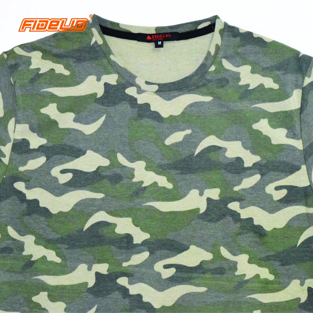 FIDELIO Full-Print Graphic Tee -Army Green
