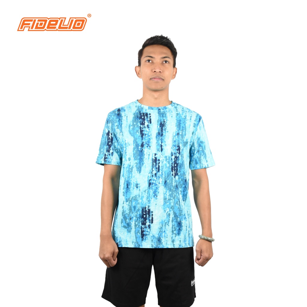 FIDELIO Graphic Full Printed Tshirts | TURQUOISE BLUE(5)