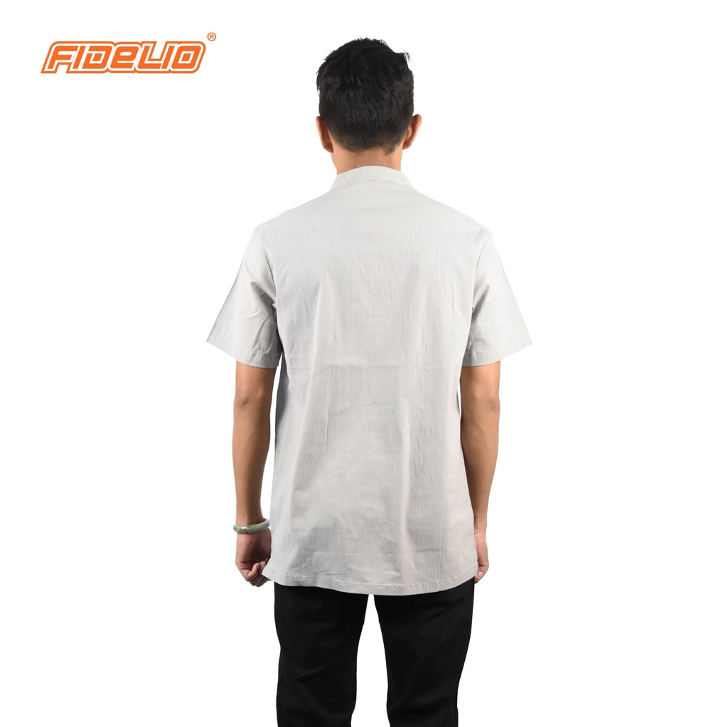 FIDELIO Linen Cotton Shirts | Grey