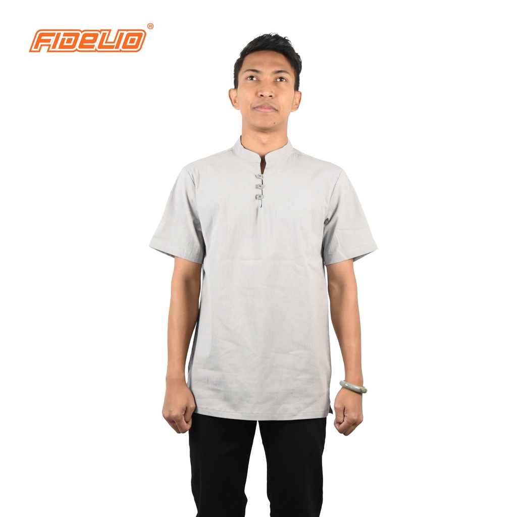 FIDELIO Linen Cotton Shirts | Grey