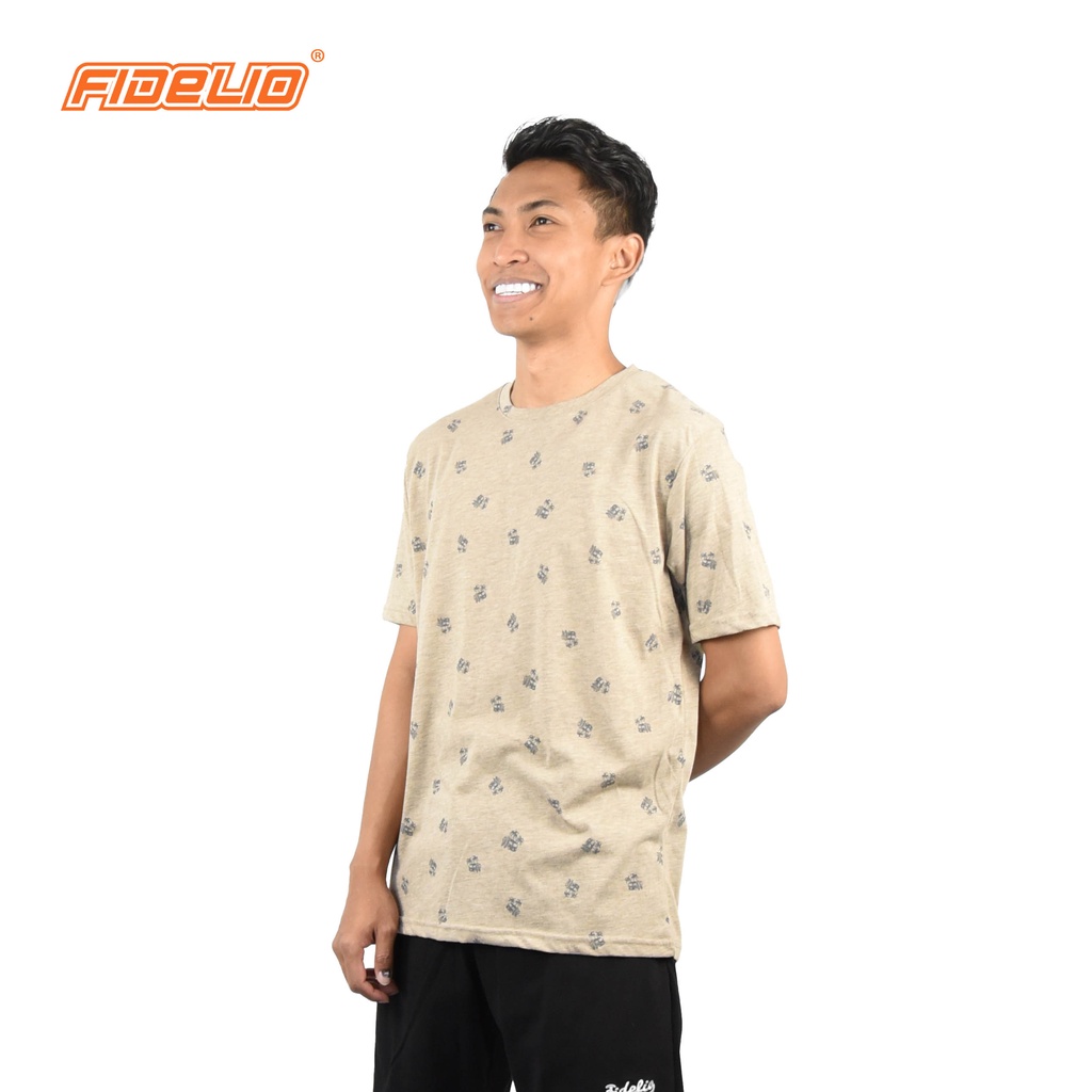FIDELIO Graphic Full Printed Tshirts | Light Grey